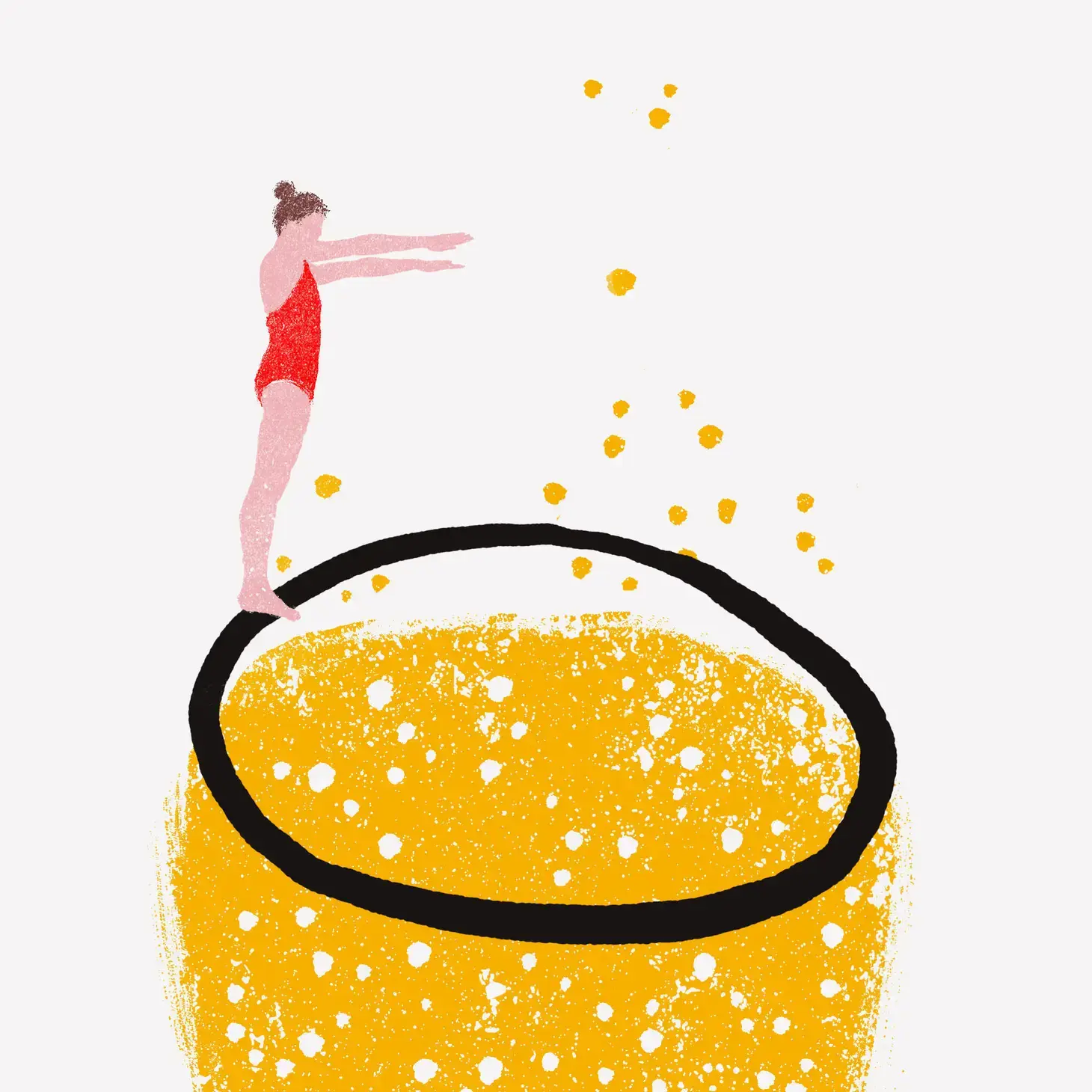 JUST COOL DESIGN Kunstdruck A3 Champagne!