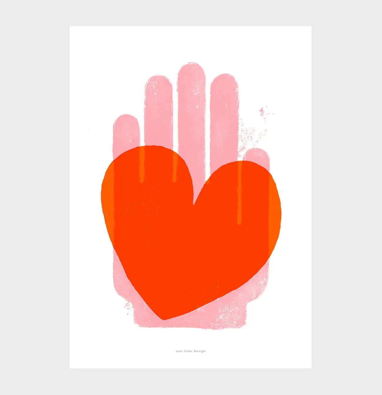 JUST COOL DESIGN Kunstdruck A3 Your heart in my hand