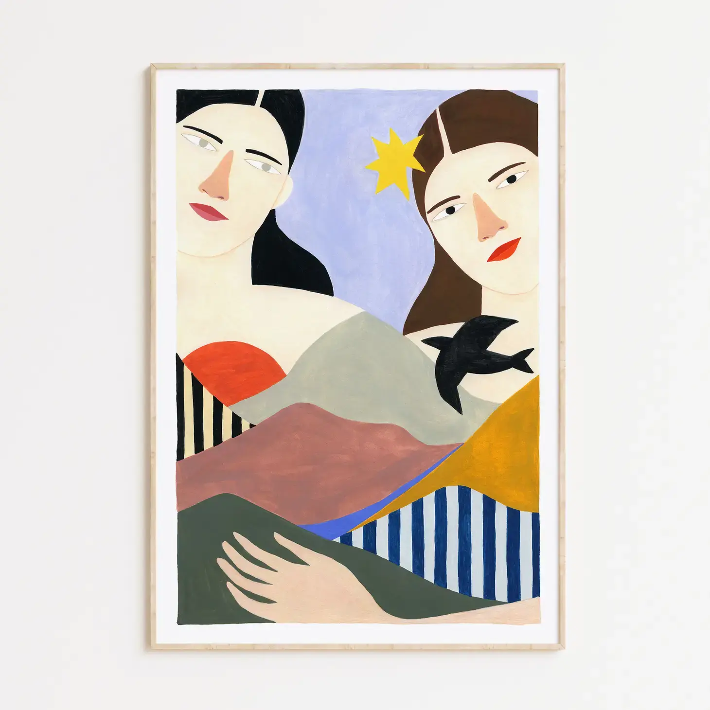 DEPEAPA Kunstdruck zwei Schwestern