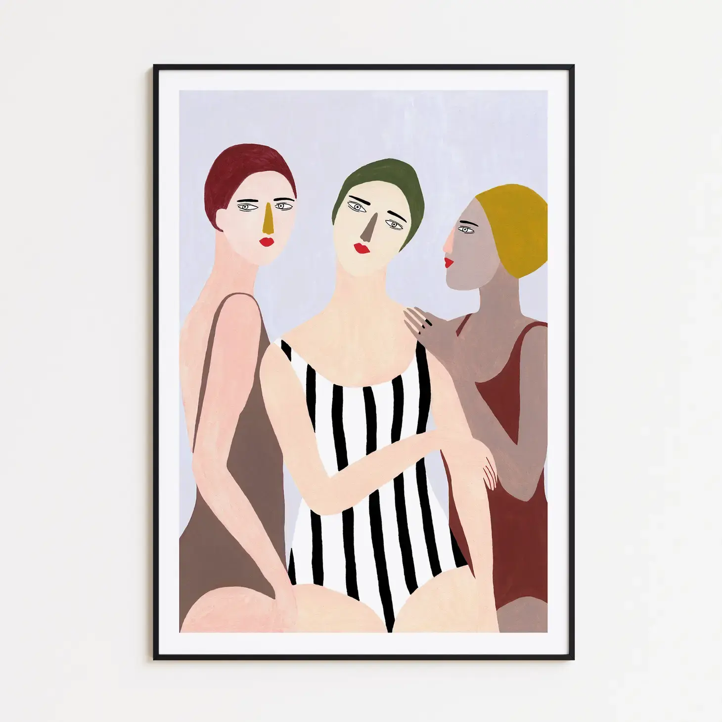 DEPEAPA Kunstdruck drei Frauen im Sommer