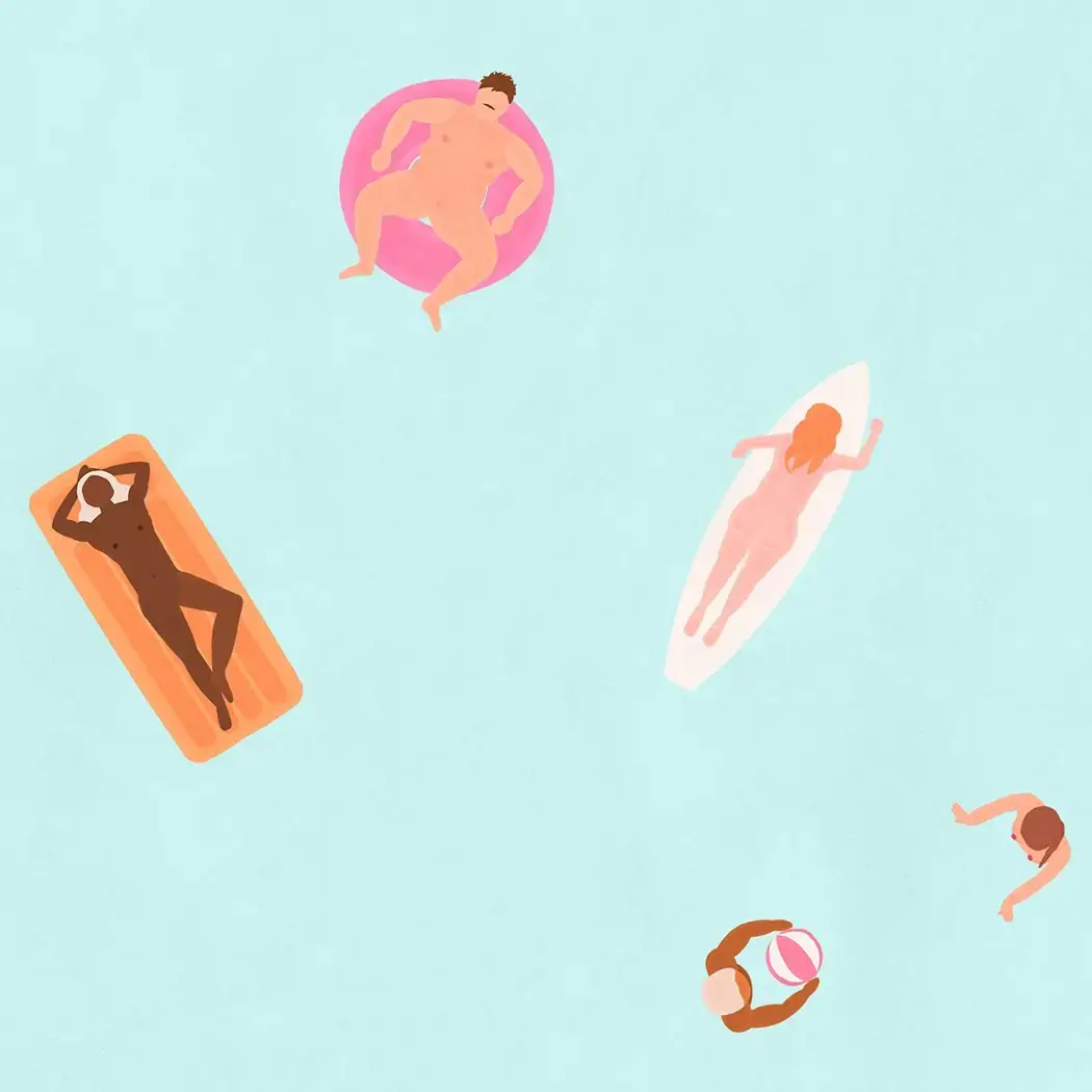 THOMAS GRAVEREAU Kunstdruck - A3 - limitierte Auflage - in the water