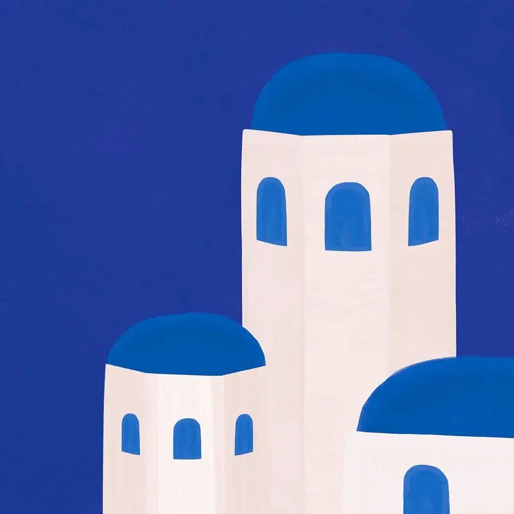 THOMAS GRAVEREAU Kunstdruck - A3 - limitierte Auflage - Liebe in Mykonos