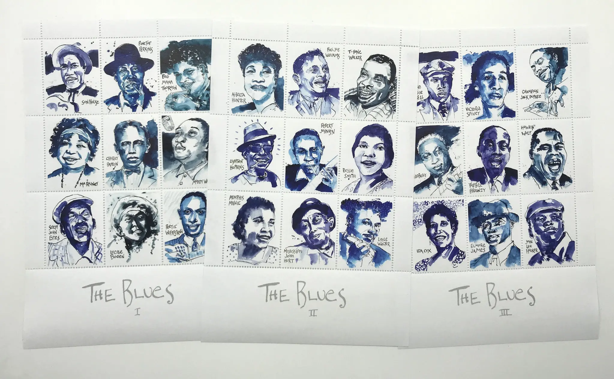 Lick & Stick Markenbogen The Blues von James Terman