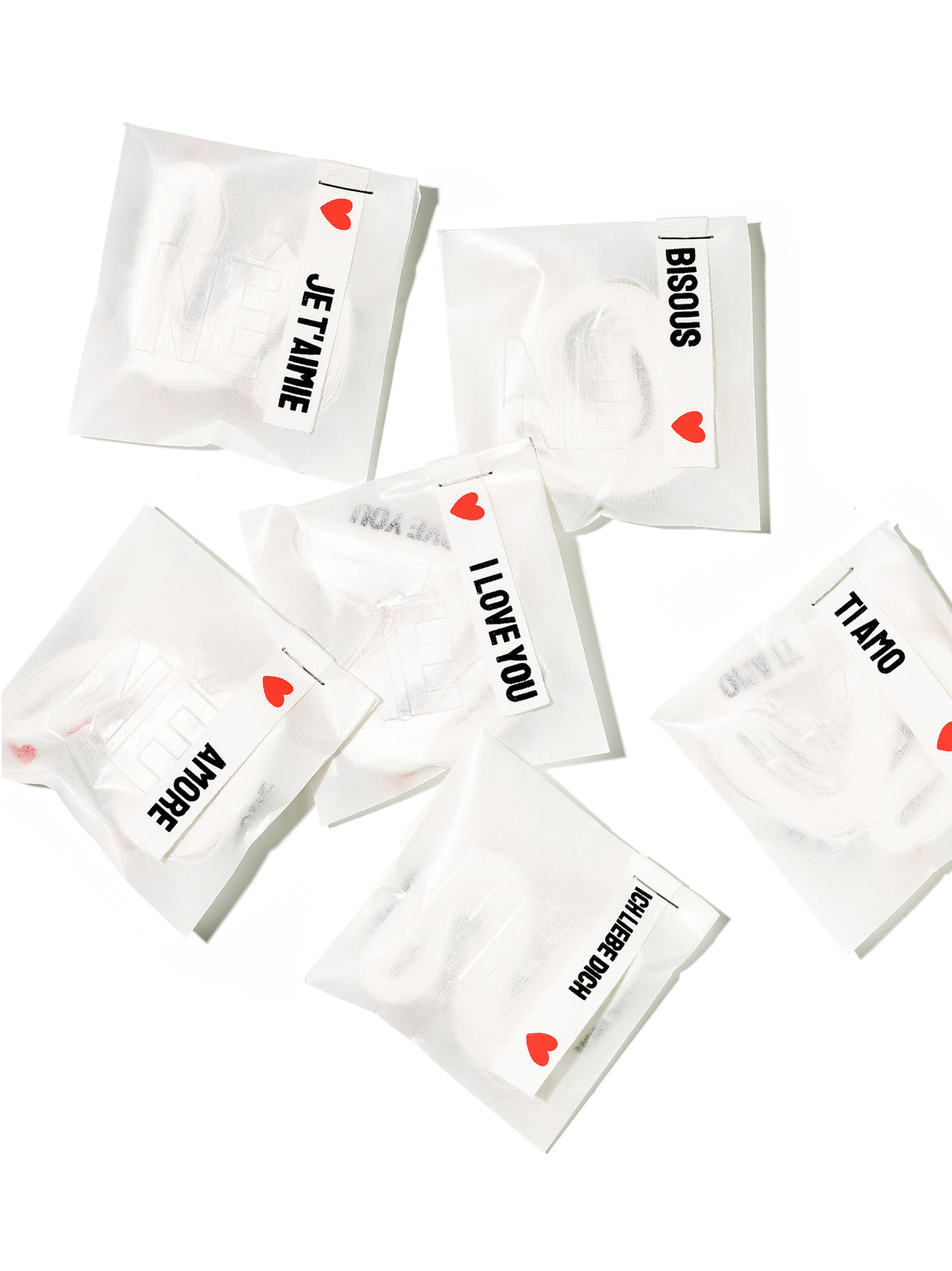 NOUVEL ÉTÉ 3 Meter AMORE, Baumwollband in zwei Breiten