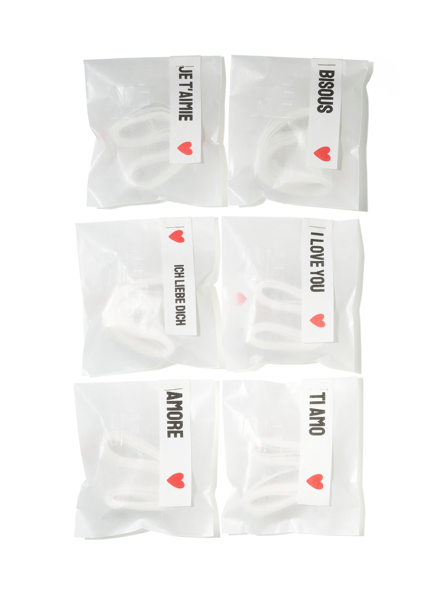 NOUVEL ÉTÉ 3 Meter AMORE, Baumwollband in zwei Breiten