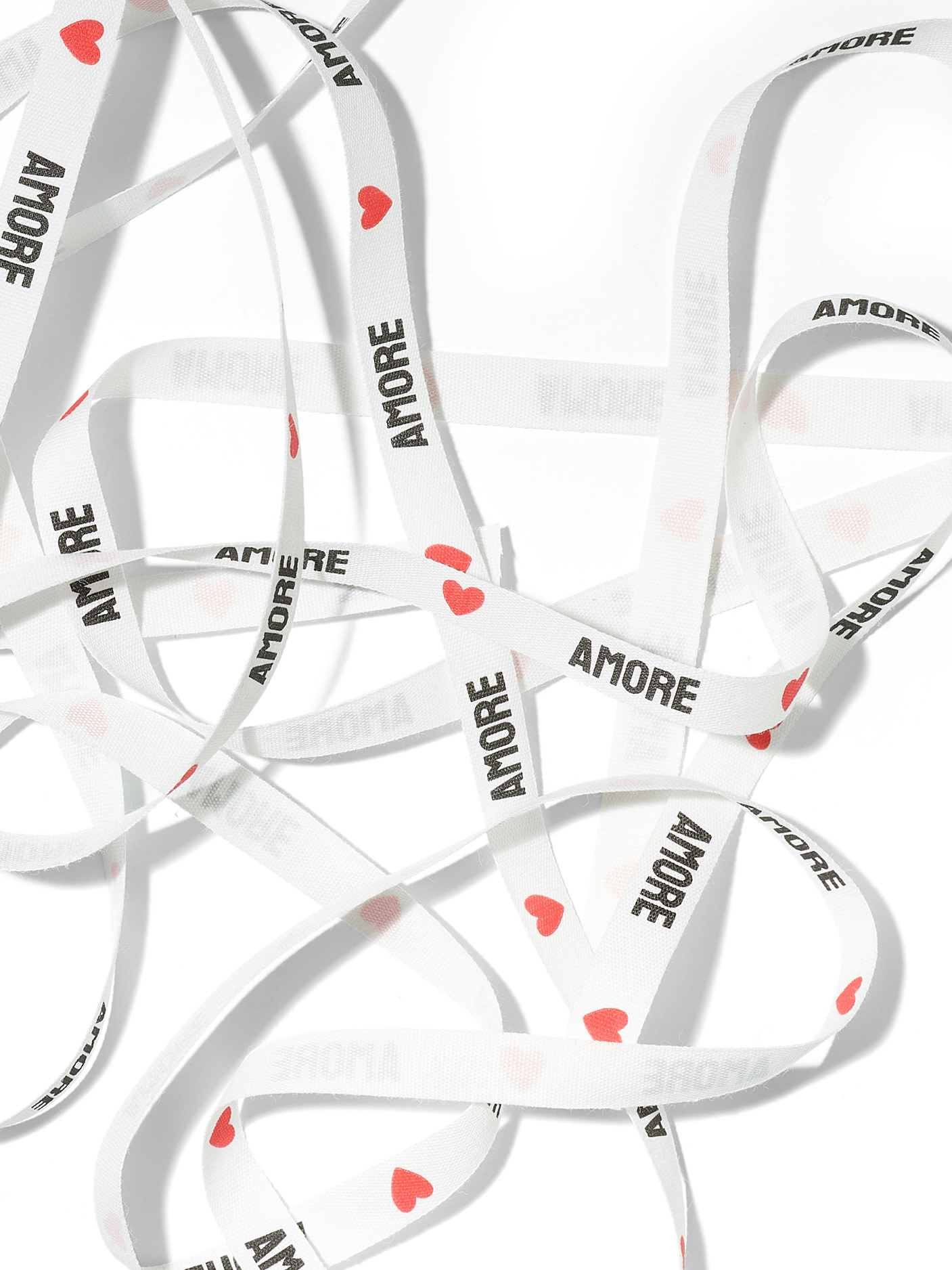 NOUVEL ÉTÉ 3 Meter AMORE, Baumwollband in zwei Breiten