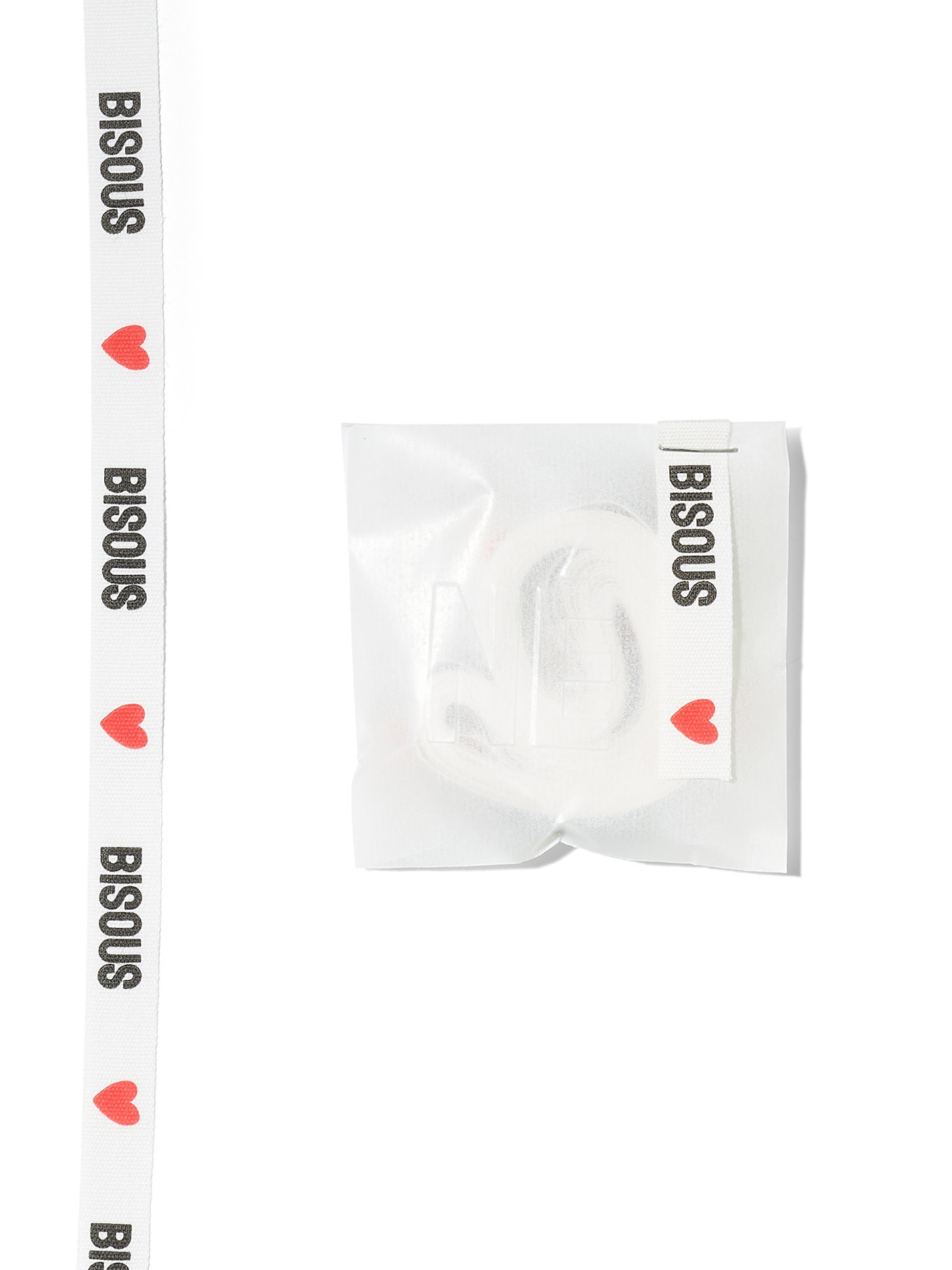 NOUVEL ÉTÉ 3 Meter BISOUS, Baumwollband in zwei Breiten