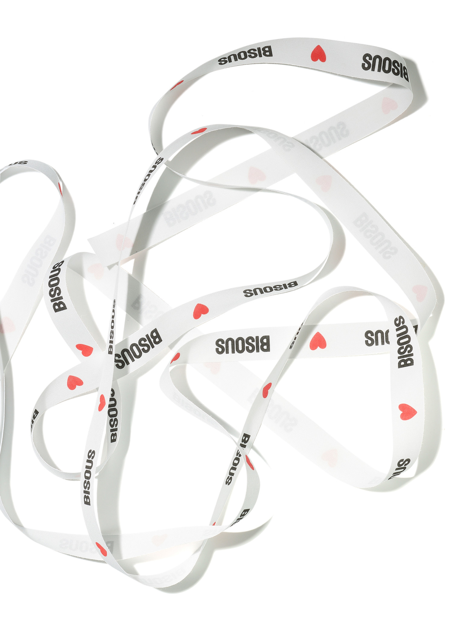 NOUVEL ÉTÉ 3 Meter BISOUS, Baumwollband in zwei Breiten