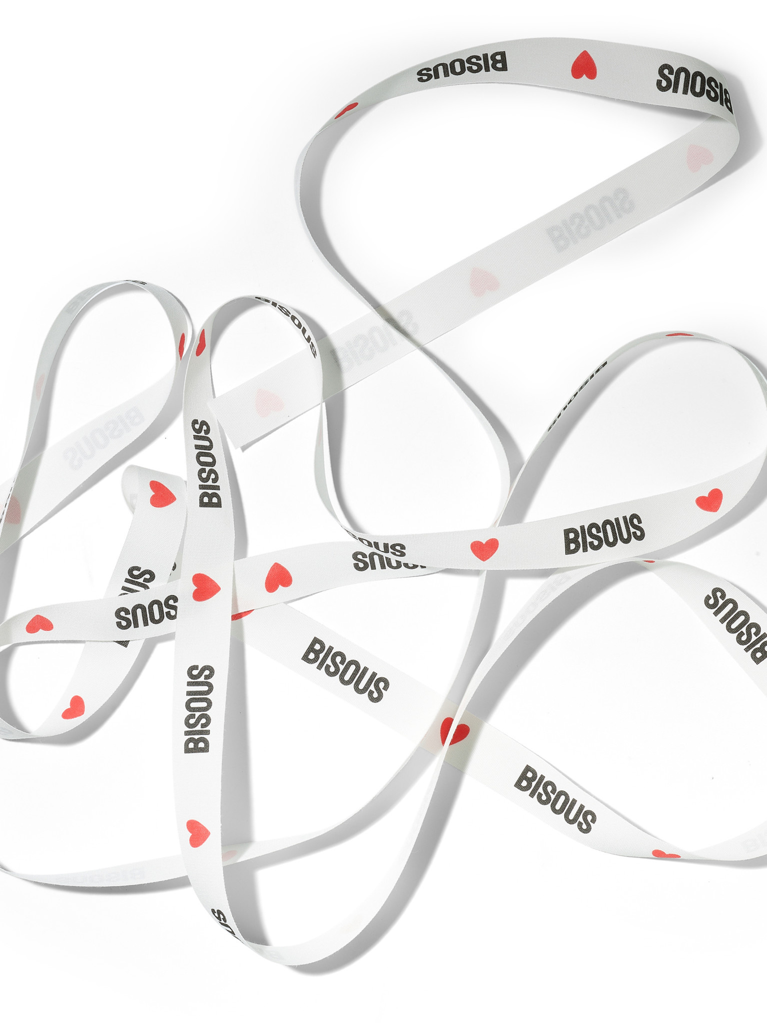 NOUVEL ÉTÉ 3 Meter BISOUS, Baumwollband in zwei Breiten