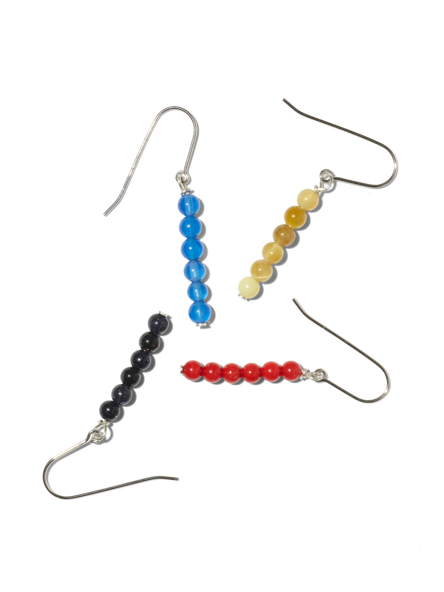 NOUVEL ÉTÉ MIGNON, 925 Silber, Ohrhänger, verschiedene Farben