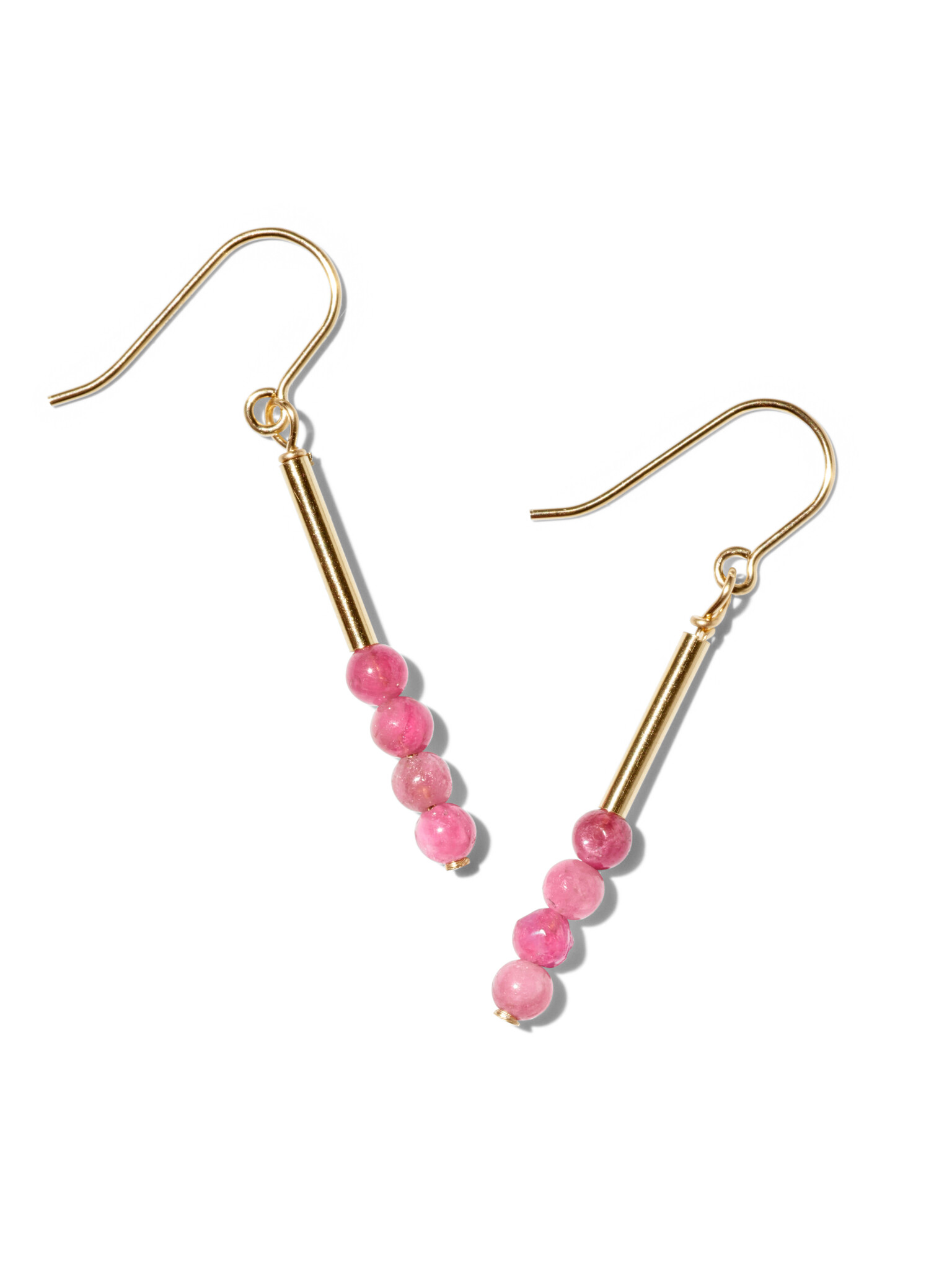 NOUVEL ÉTÉ MAE, Ohrhänger, 14K gold filled, verschiedene Edelsteine