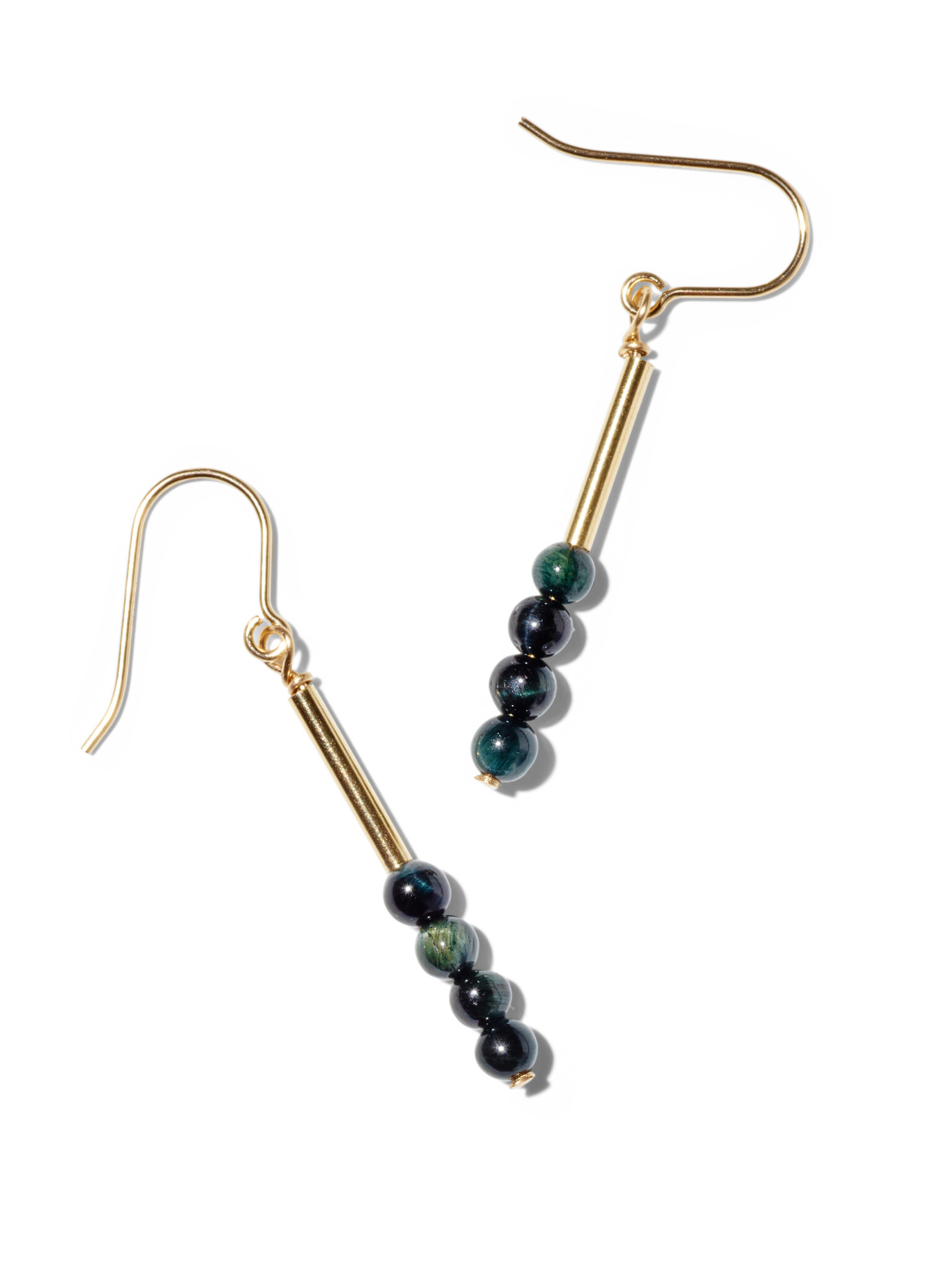 NOUVEL ÉTÉ MAE, Ohrhänger, 14K gold filled, verschiedene Edelsteine