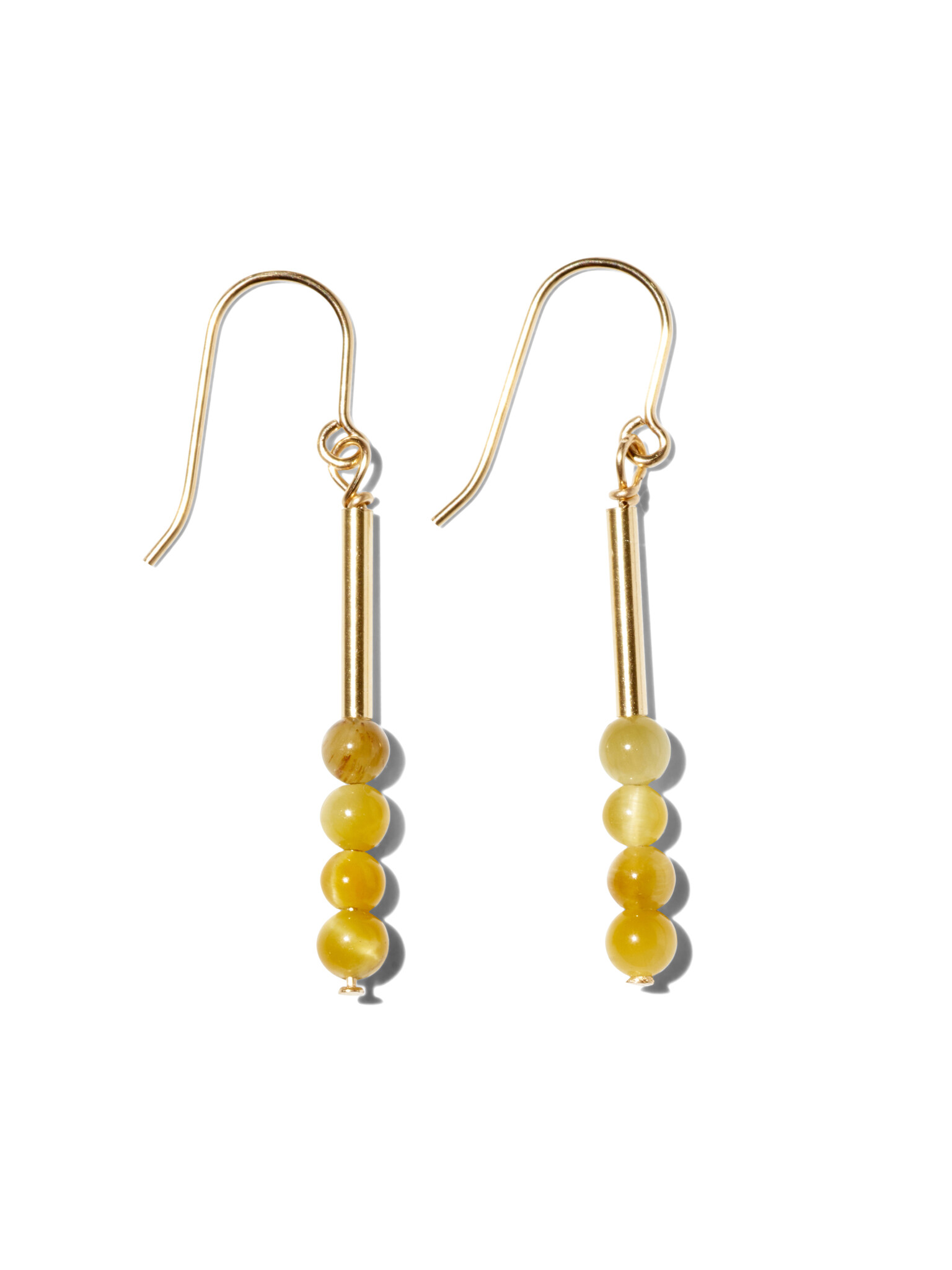 NOUVEL ÉTÉ MAE, Ohrhänger, 14K gold filled, verschiedene Edelsteine