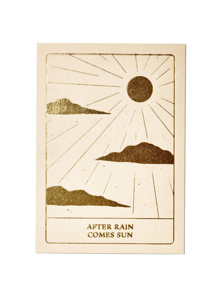 ANNA COSMA Postkarte aus Finnkarton, After rain comes sun
