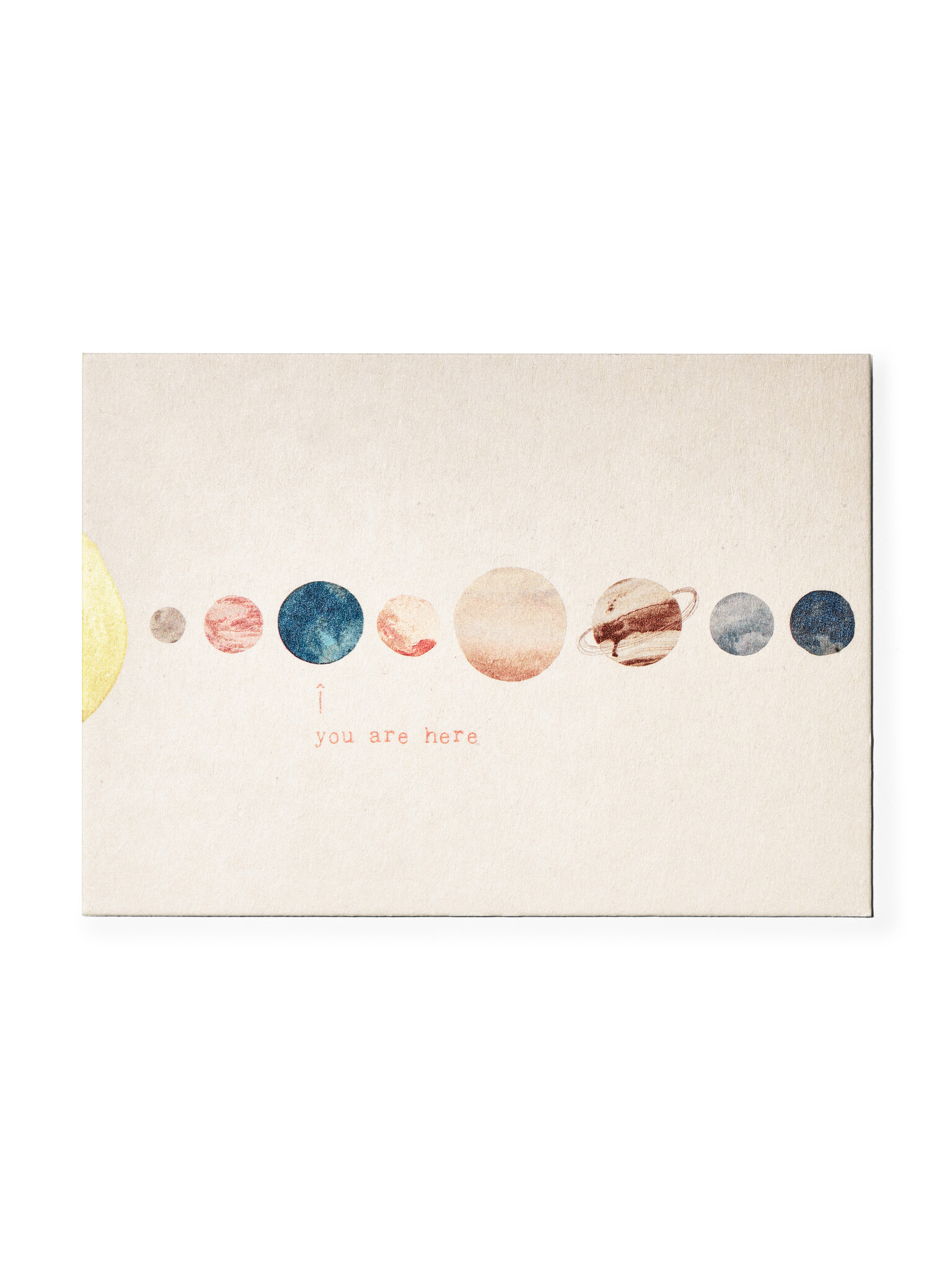 ANNA COSMA Postkarte aus Finnkarton, You are here