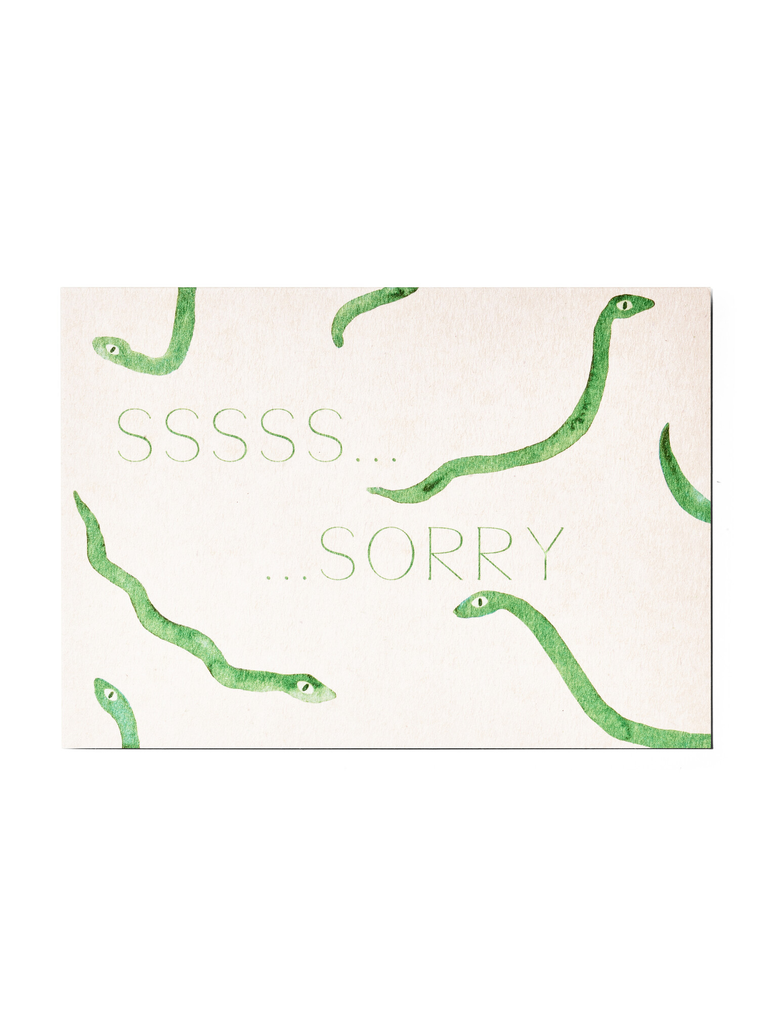 ANNA COSMA Postkarte aus Finnkarton, SSSSS... Sorry