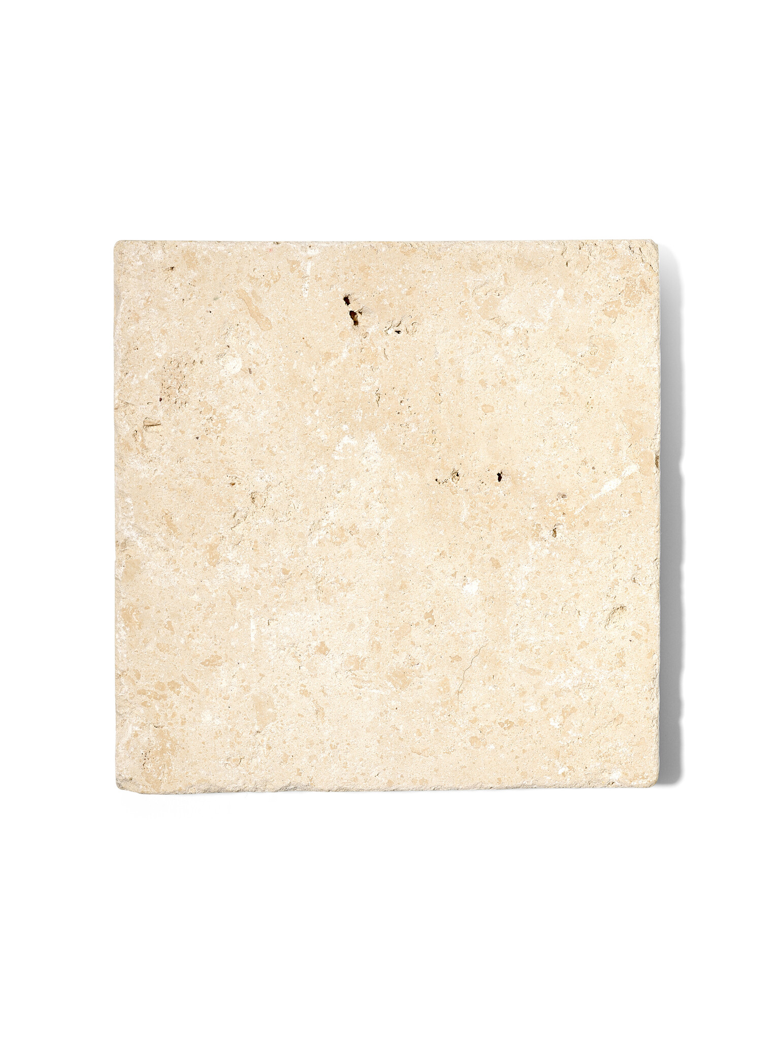 NOUVEL ÉTÉ Travertinablage quadratisch für Seifen, Schmuck und mehr