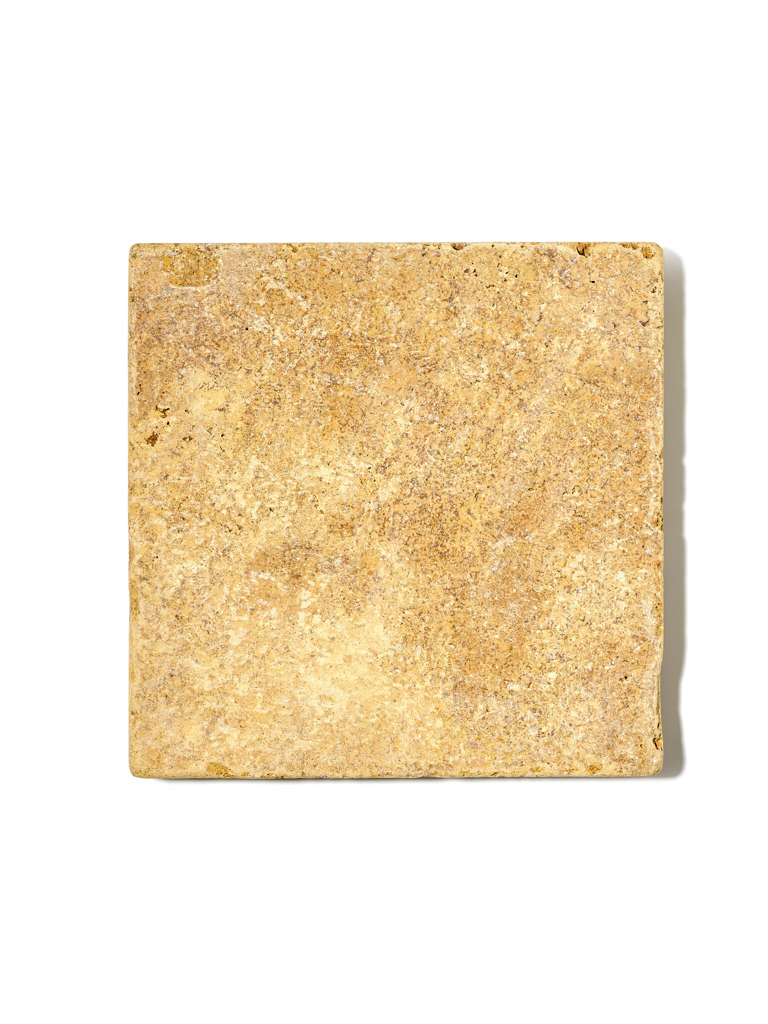 NOUVEL ÉTÉ Travertinablage quadratisch für Seifen, Schmuck und mehr