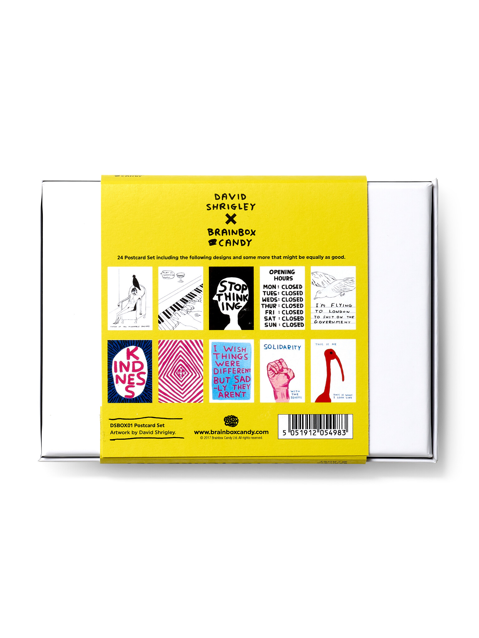 DAVID SHRIGLEY Postkartenset in Geschenkbox