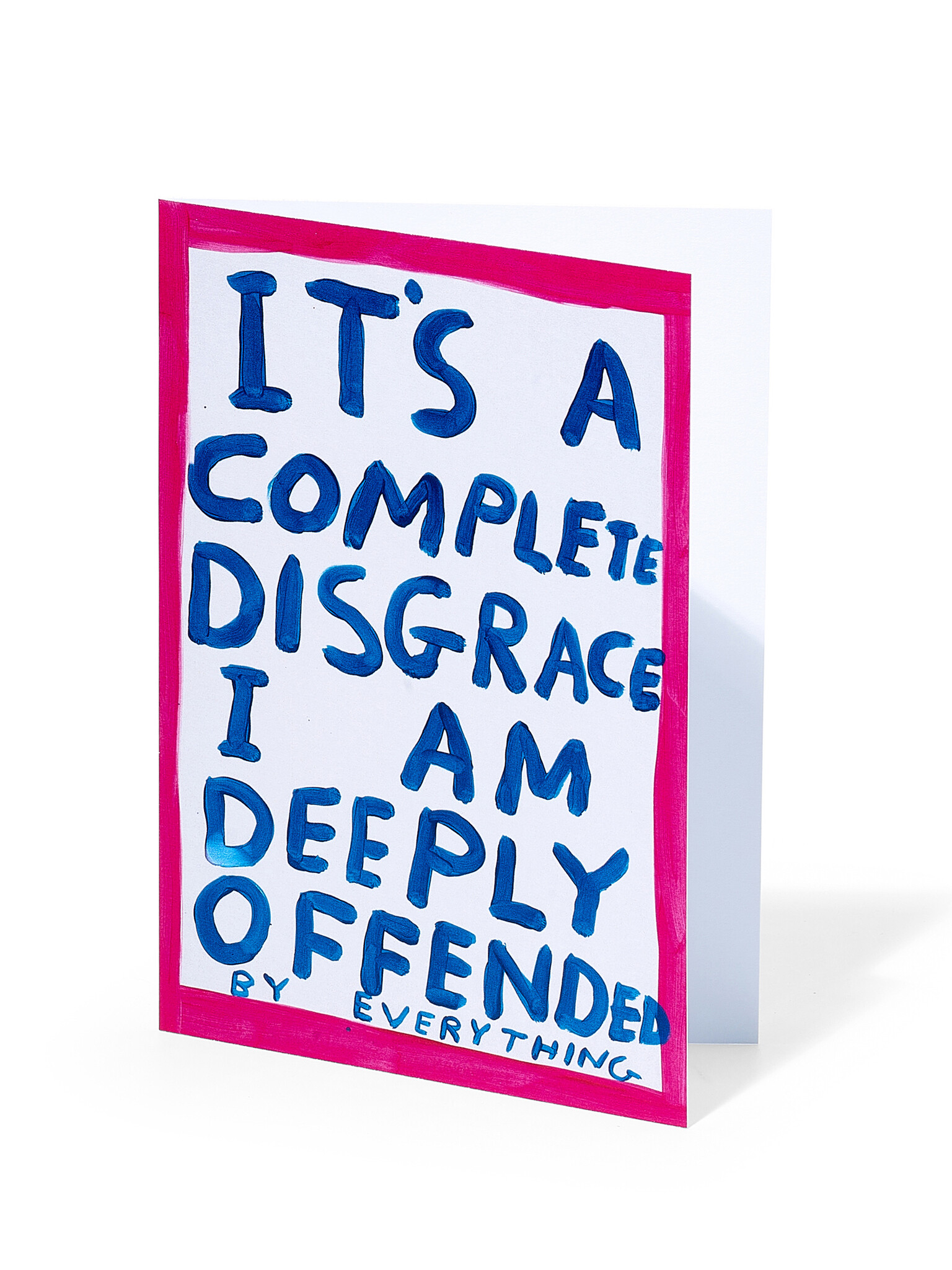 DAVID SHRIGLEY Doppelkarte I am deeply offended