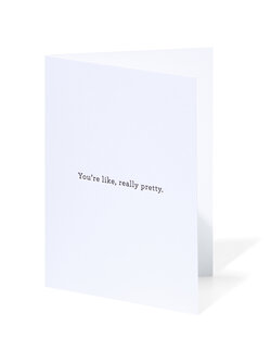 Doppelkarte you‘re like really pretty