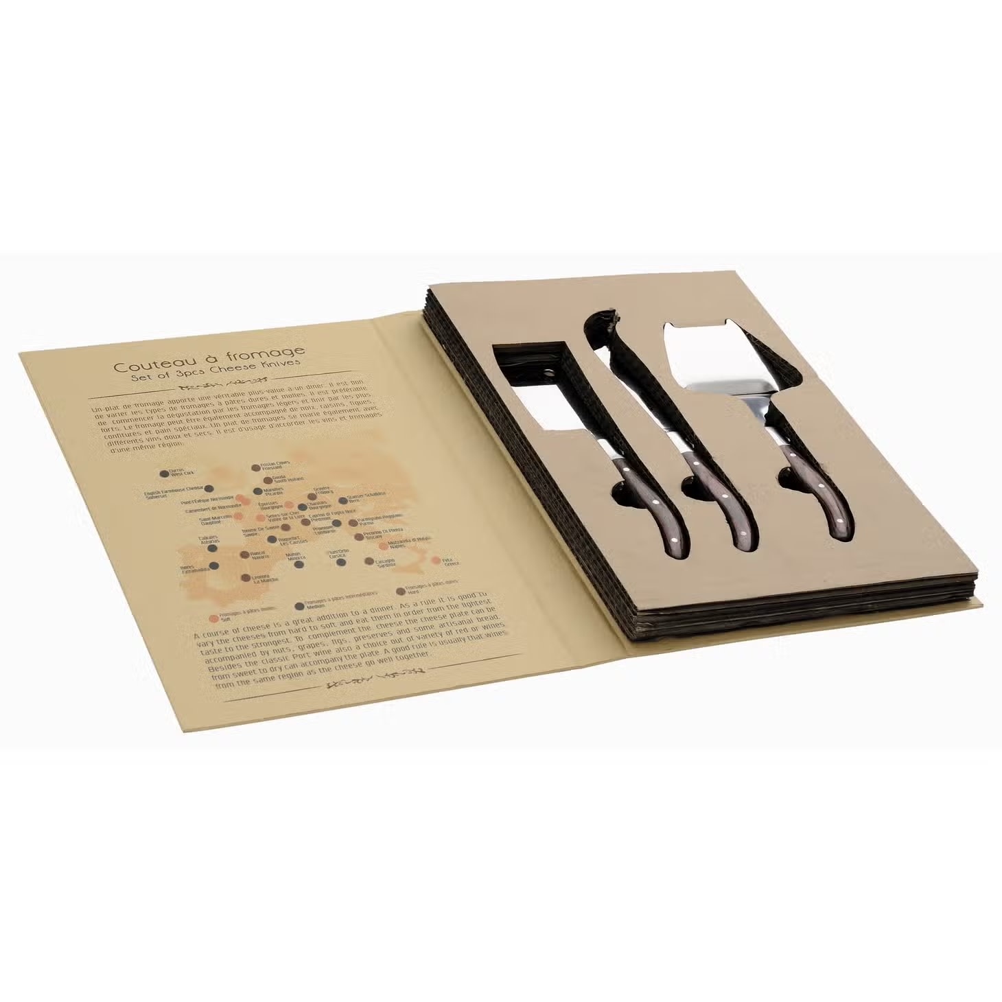 Drei Käsemesser im Set