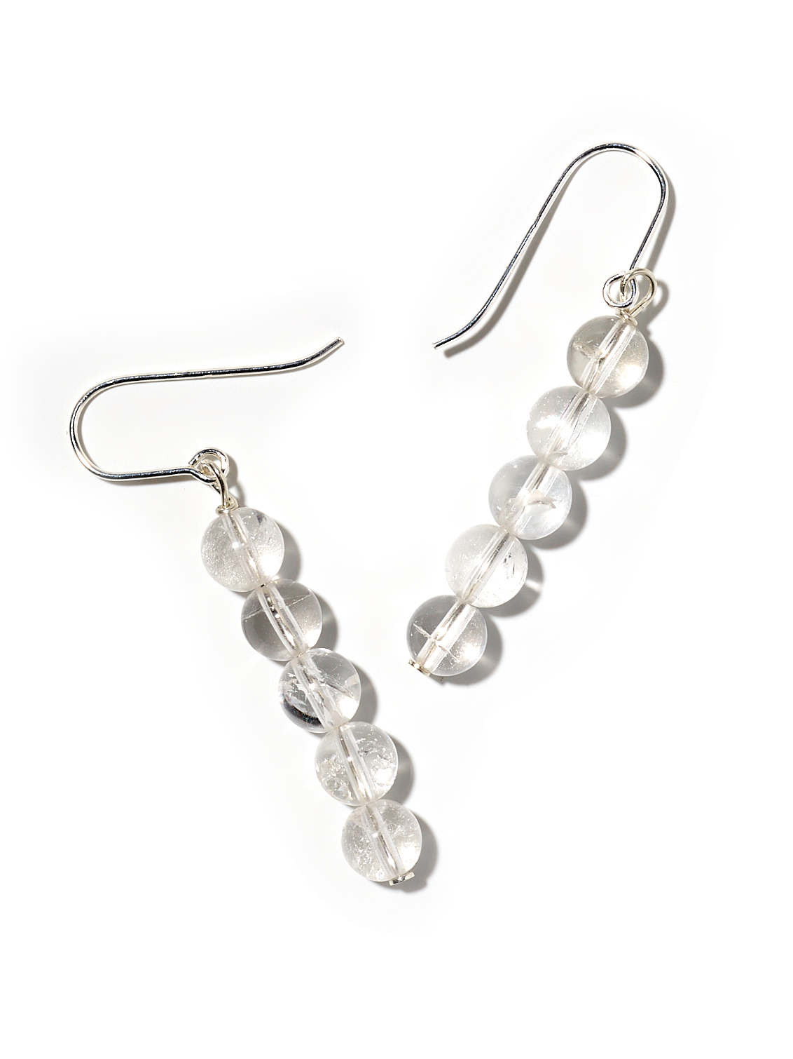 NOUVEL ÉTÉ MONO, Ohrhänger, 925 Silber, Bergkristall