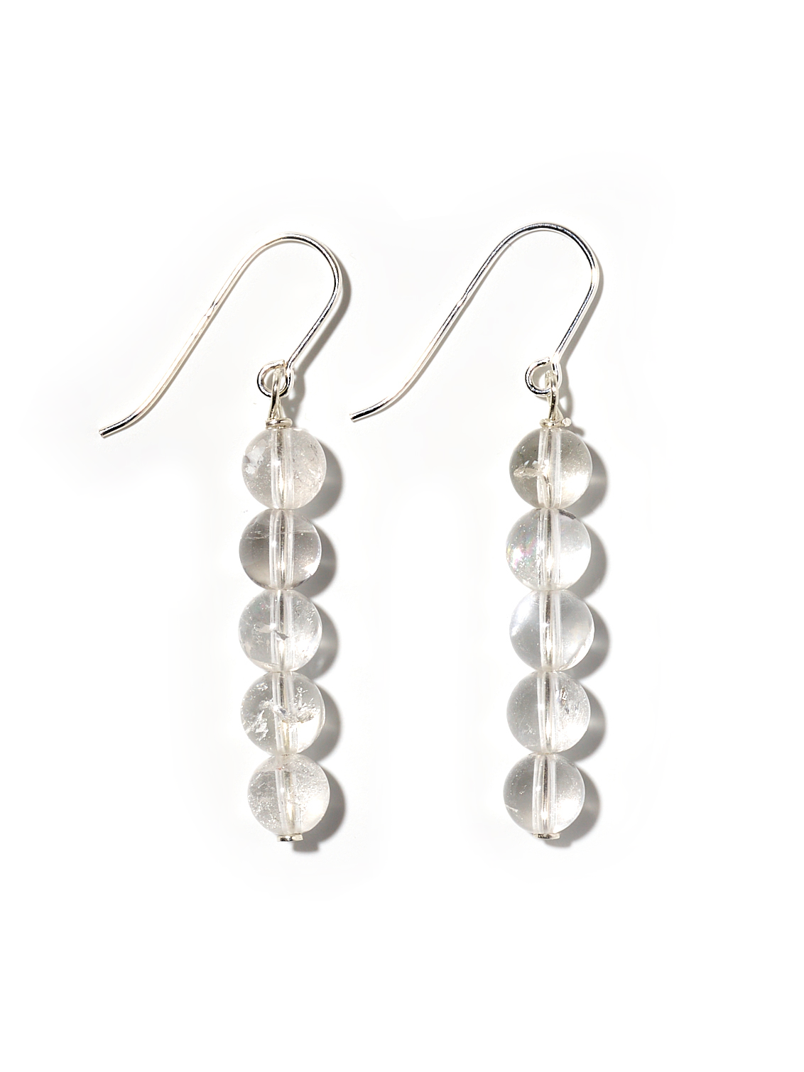 NOUVEL ÉTÉ MONO, Ohrhänger, 925 Silber, Bergkristall