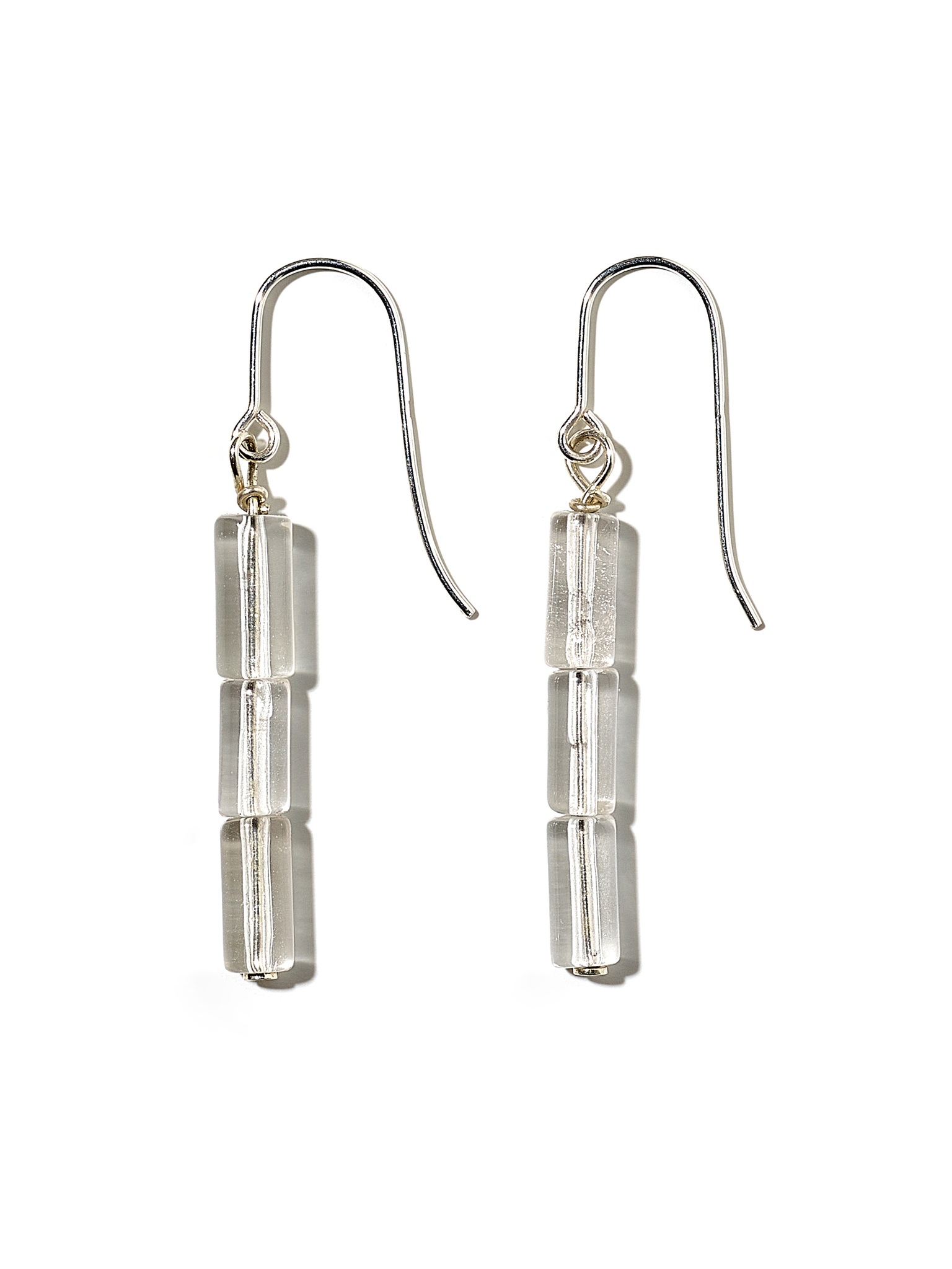 NOUVEL ÉTÉ MONO, Ohrhänger, 925 Silber, Bergkristall