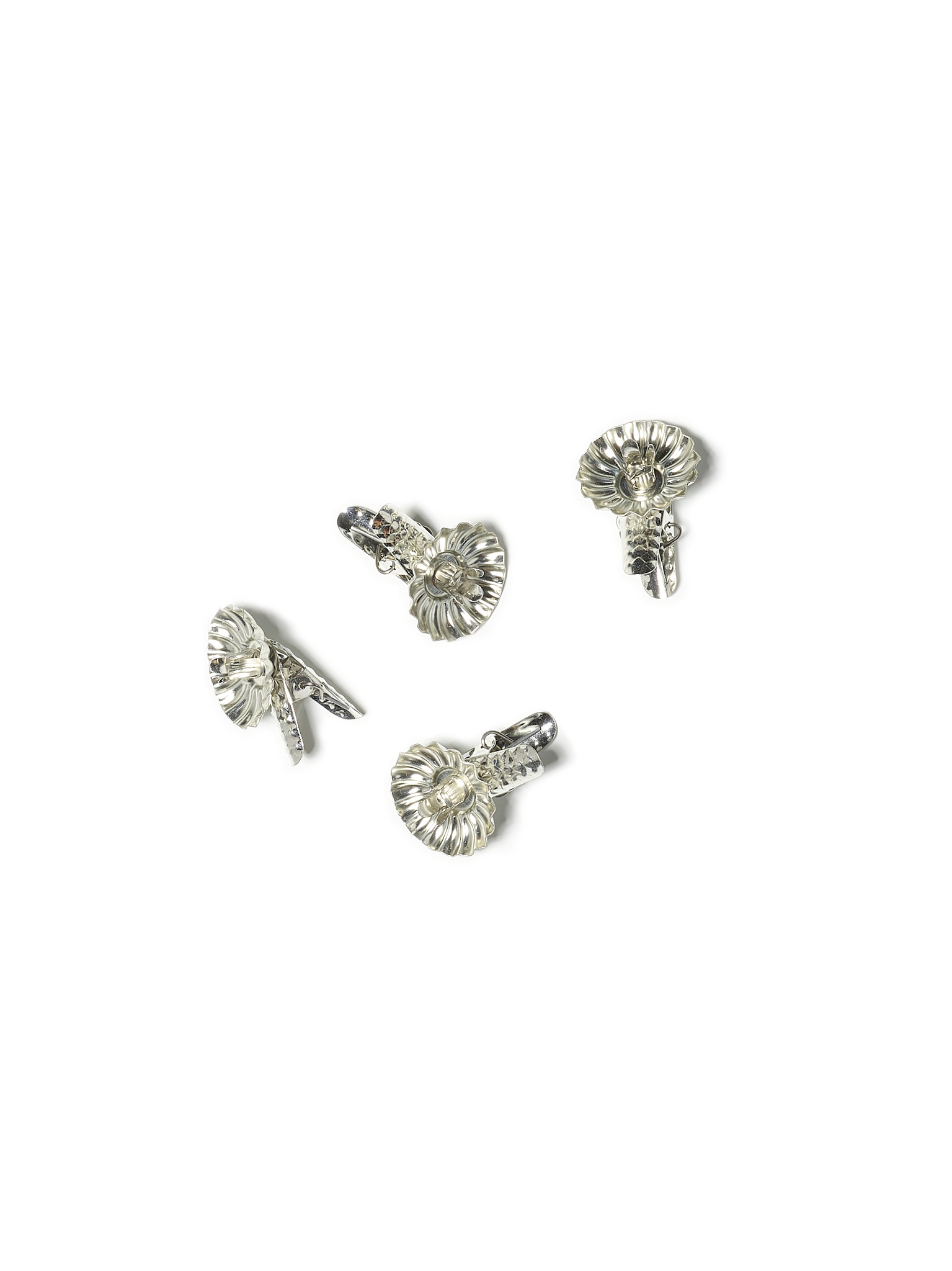 NOUVEL ÉTÉ 4 Mini Kerzenhalter, silber