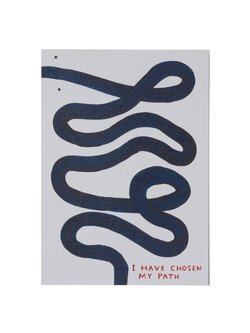 DAVID SHRIGLEY Postkarte I have chosen my path
