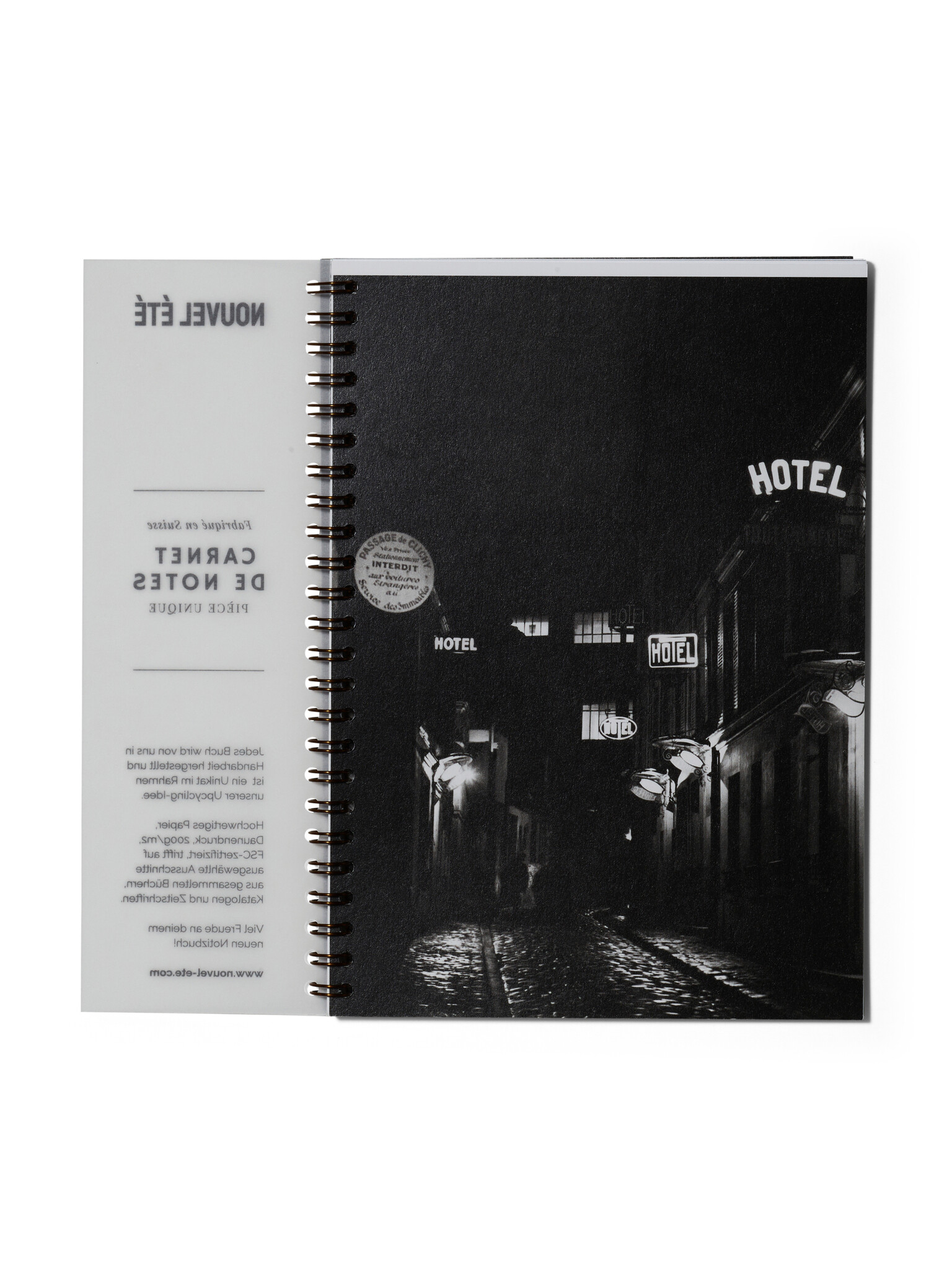 NOUVEL ÉTÉ UNIKAT Notizbuch / Carnet de notes - Edition Paris, N°5