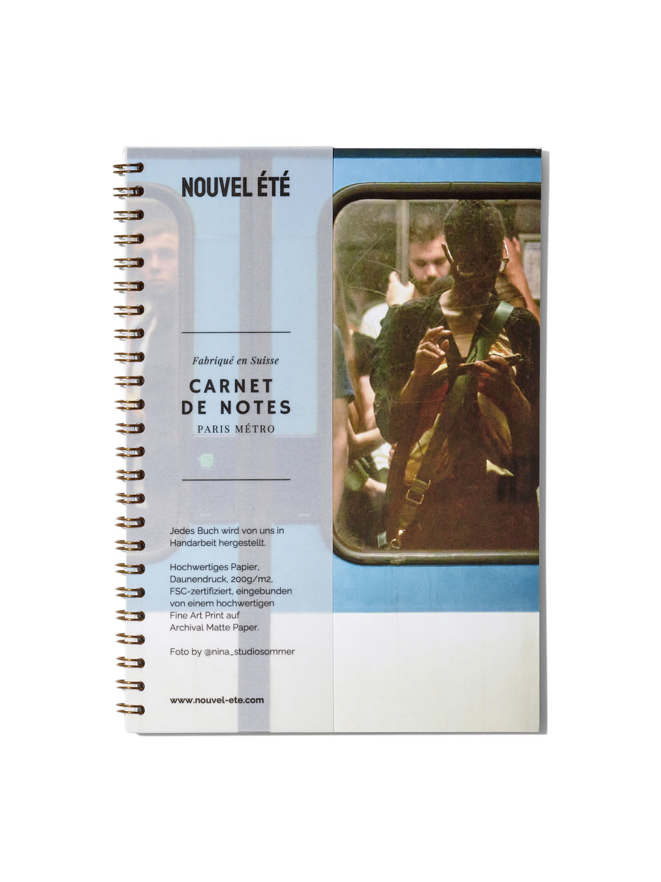 NOUVEL ÉTÉ Notizbuch / Carnet de notes – Paris Métro N°5, Fine Art Print
