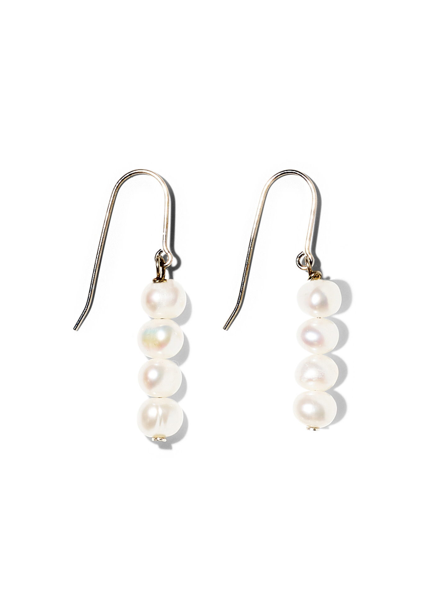 NOUVEL ÉTÉ SUZANNE, Ohrhänger, 925 Silber, Süsswasser Zuchtperlen