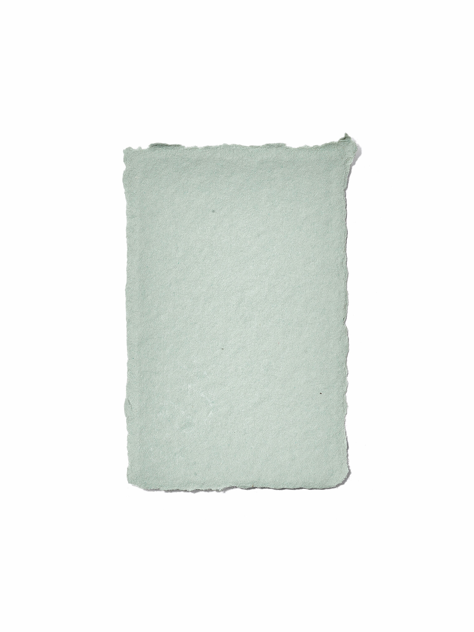 NOUVEL ÉTÉ 5 handgeschöpfte Baumwollpapiere inkl. Couverts, zwei Formate, JADE