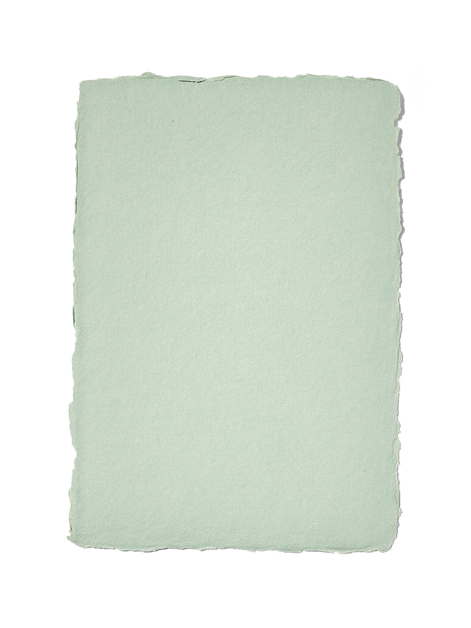 NOUVEL ÉTÉ 5 handgeschöpfte Baumwollpapiere inkl. Couverts, zwei Formate, JADE