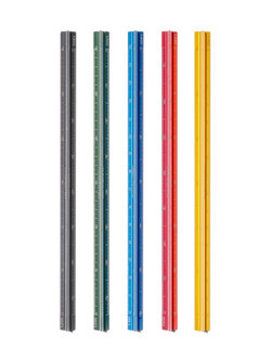 Lineal aus Aluminium, verschiedene Farben