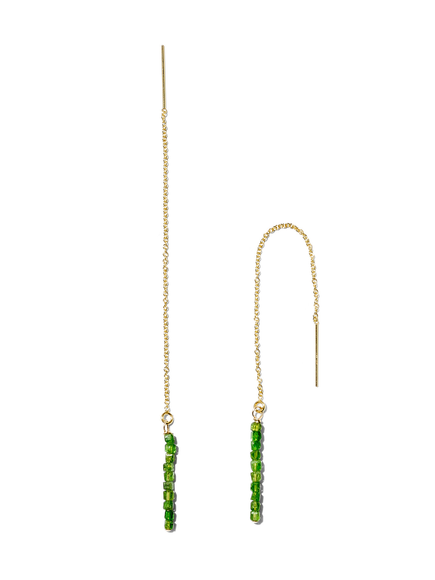 NOUVEL ÉTÉ ANNA, Ketten-Ohrhänger, 14-karat gold filled, verschiedene Edelsteine