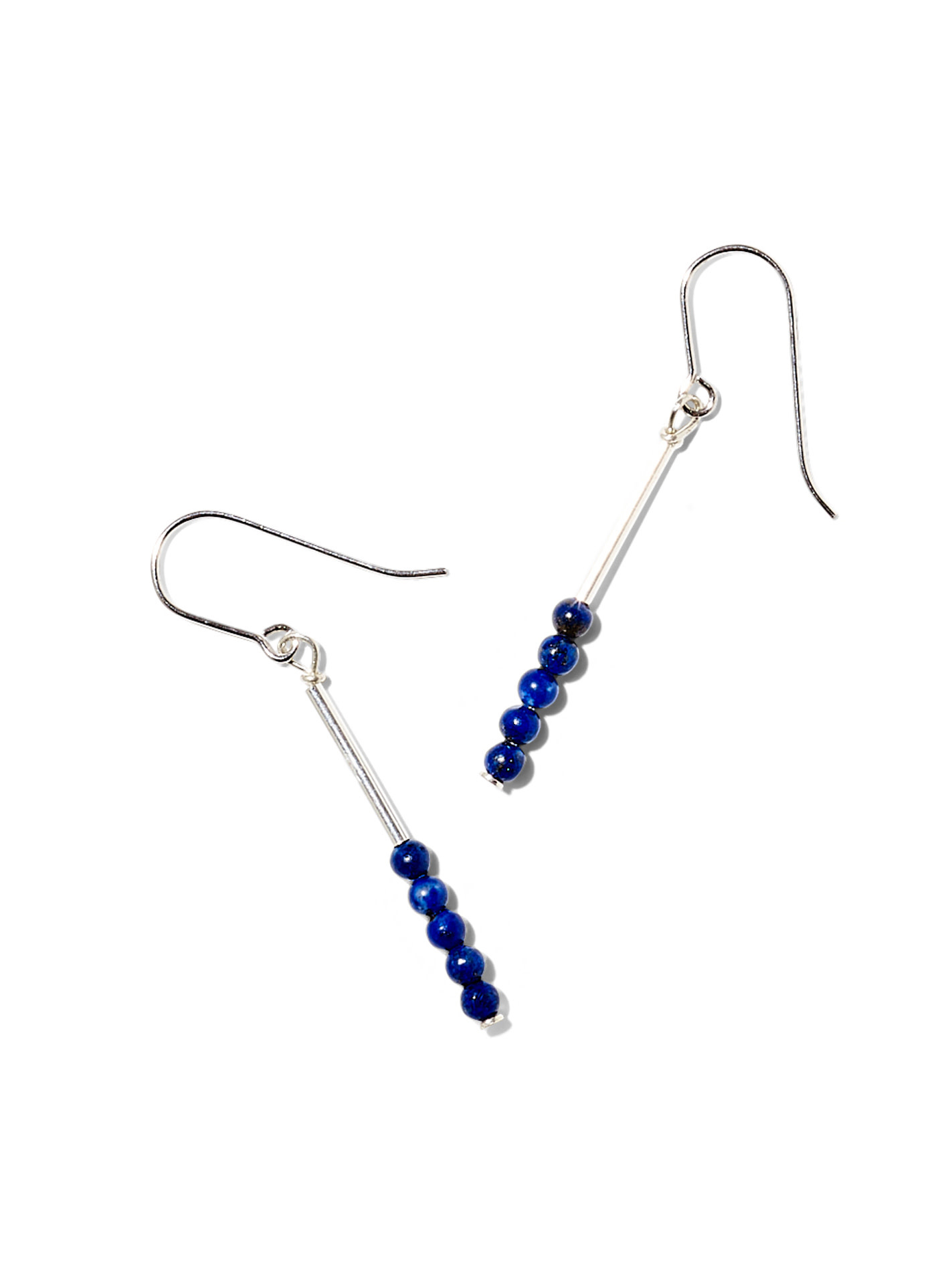 NOUVEL ÉTÉ MAE, Ohrhänger, 925 Silber, Lapis Lazuli