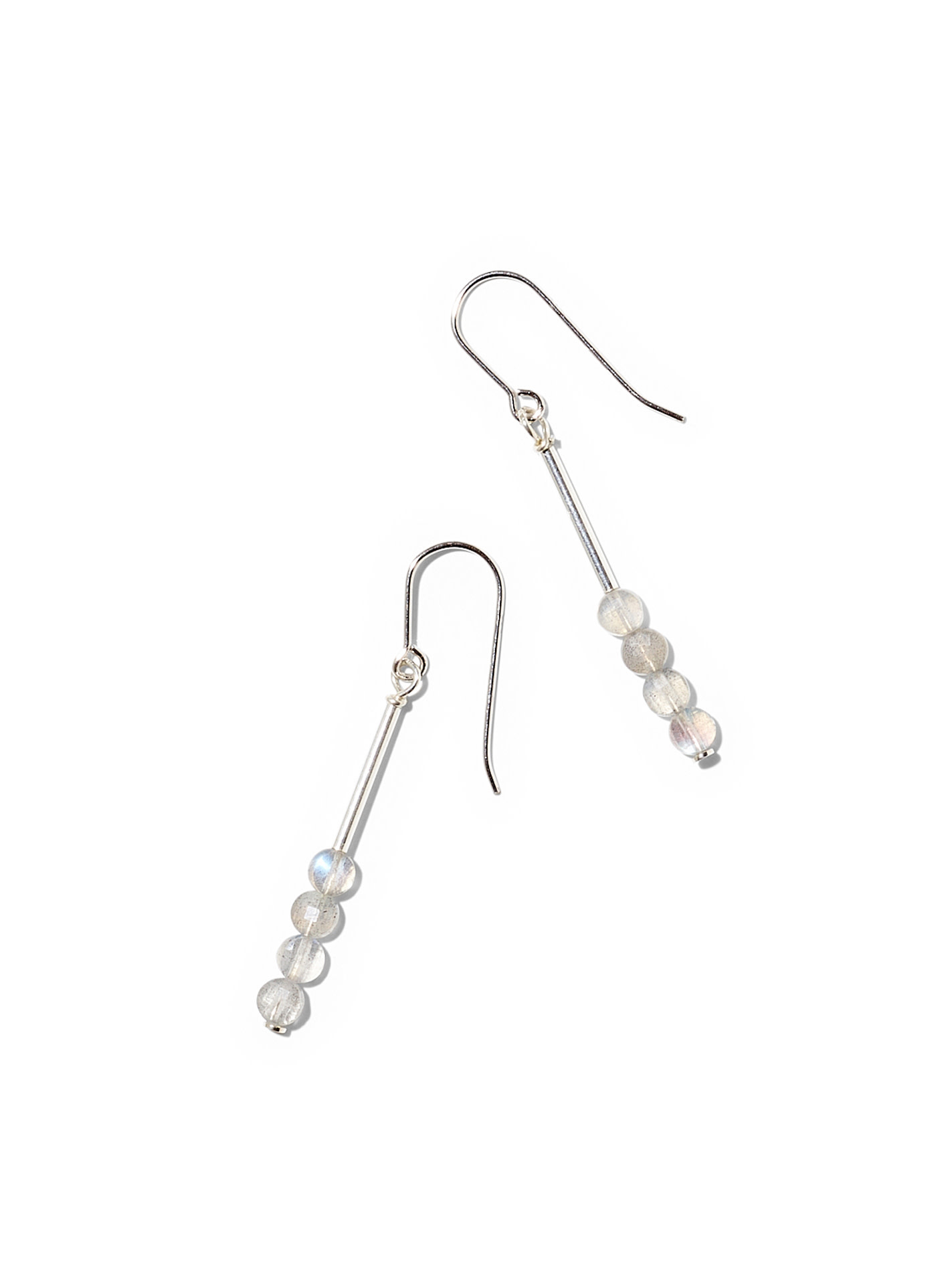 NOUVEL ÉTÉ MAE, Ohrhänger, 925 Silber, Labradorit