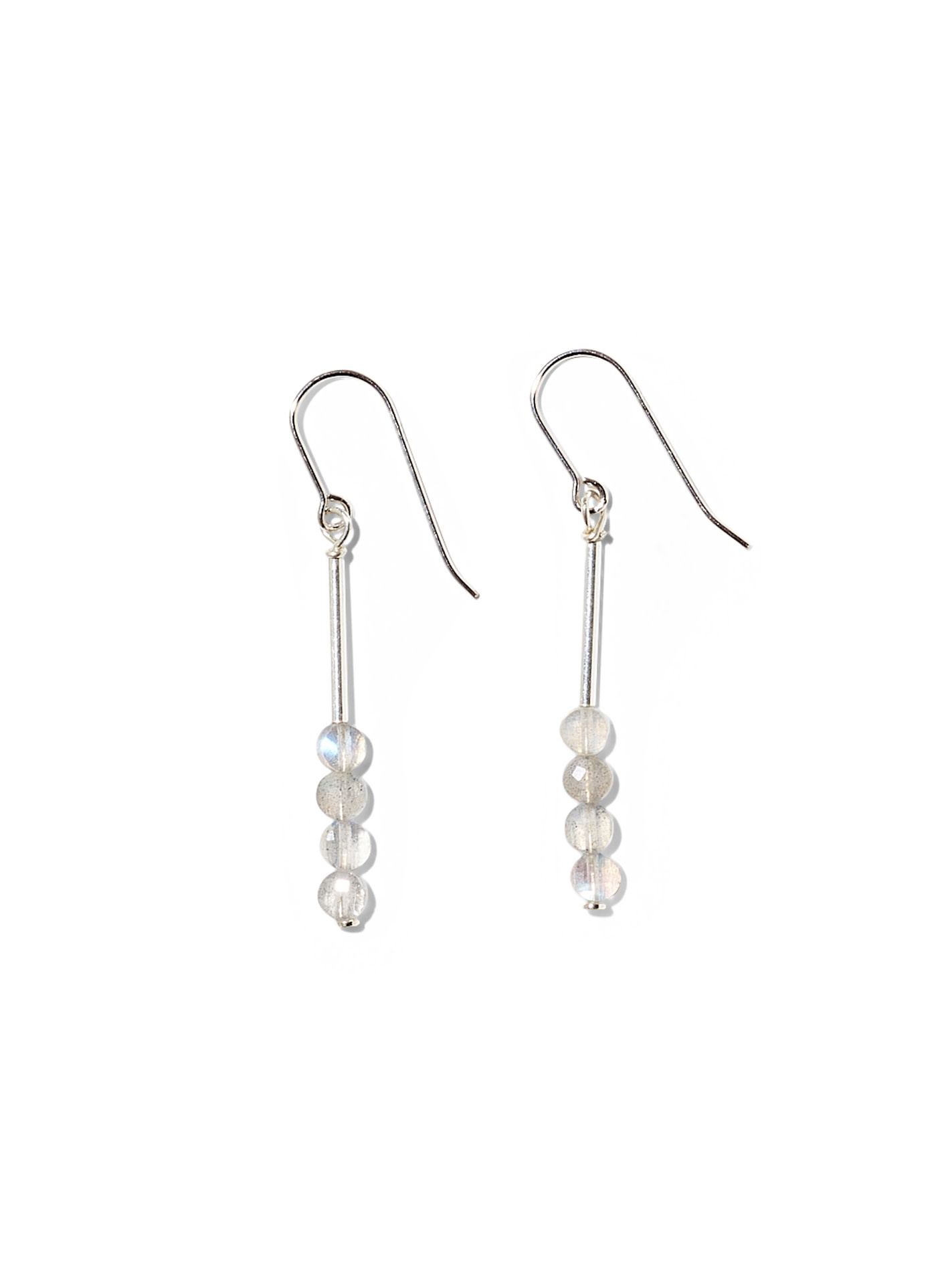 NOUVEL ÉTÉ MAE, Ohrhänger, 925 Silber, Labradorit