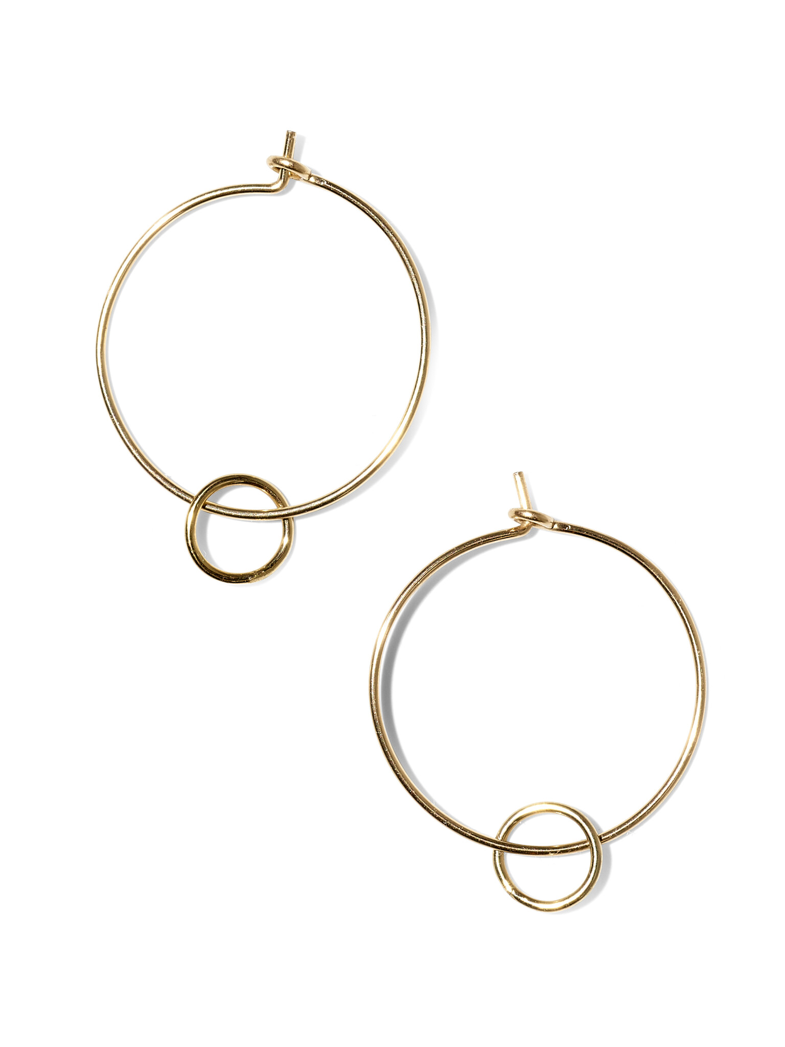 NOUVEL ÉTÉ LANNI, Kreolen gross, 14-karat gold filled