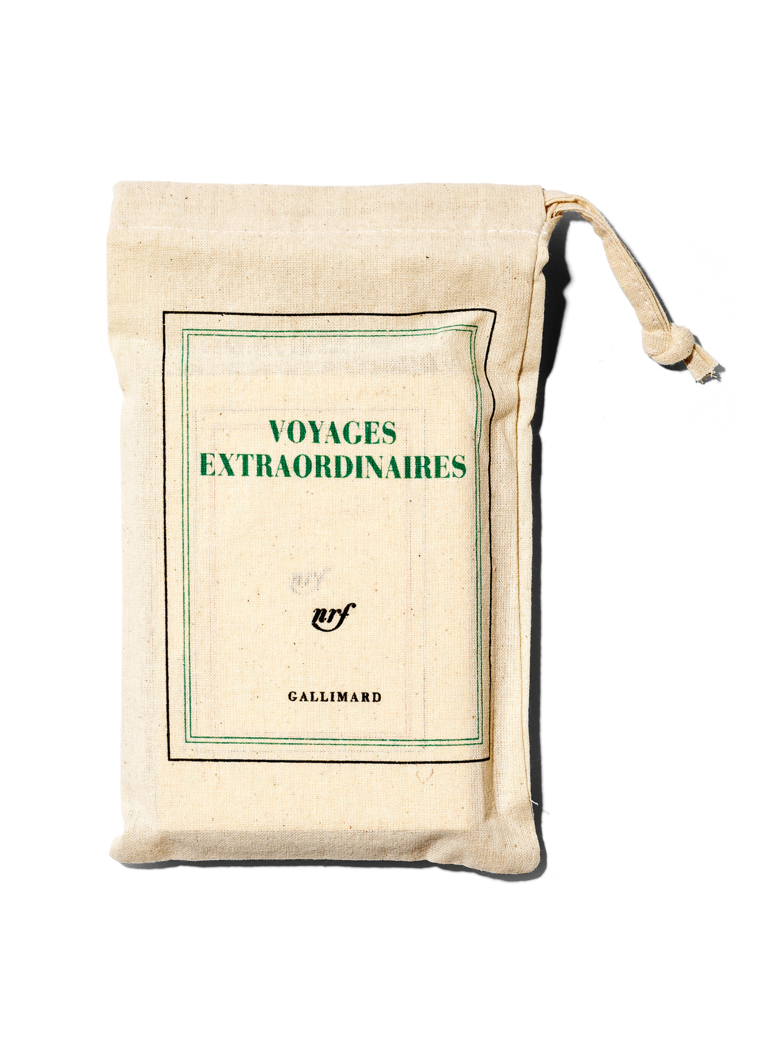 GALLIMARD Zwei Notizbücher in Baumwolltasche VOYAGES EXTRAORDINAIRES