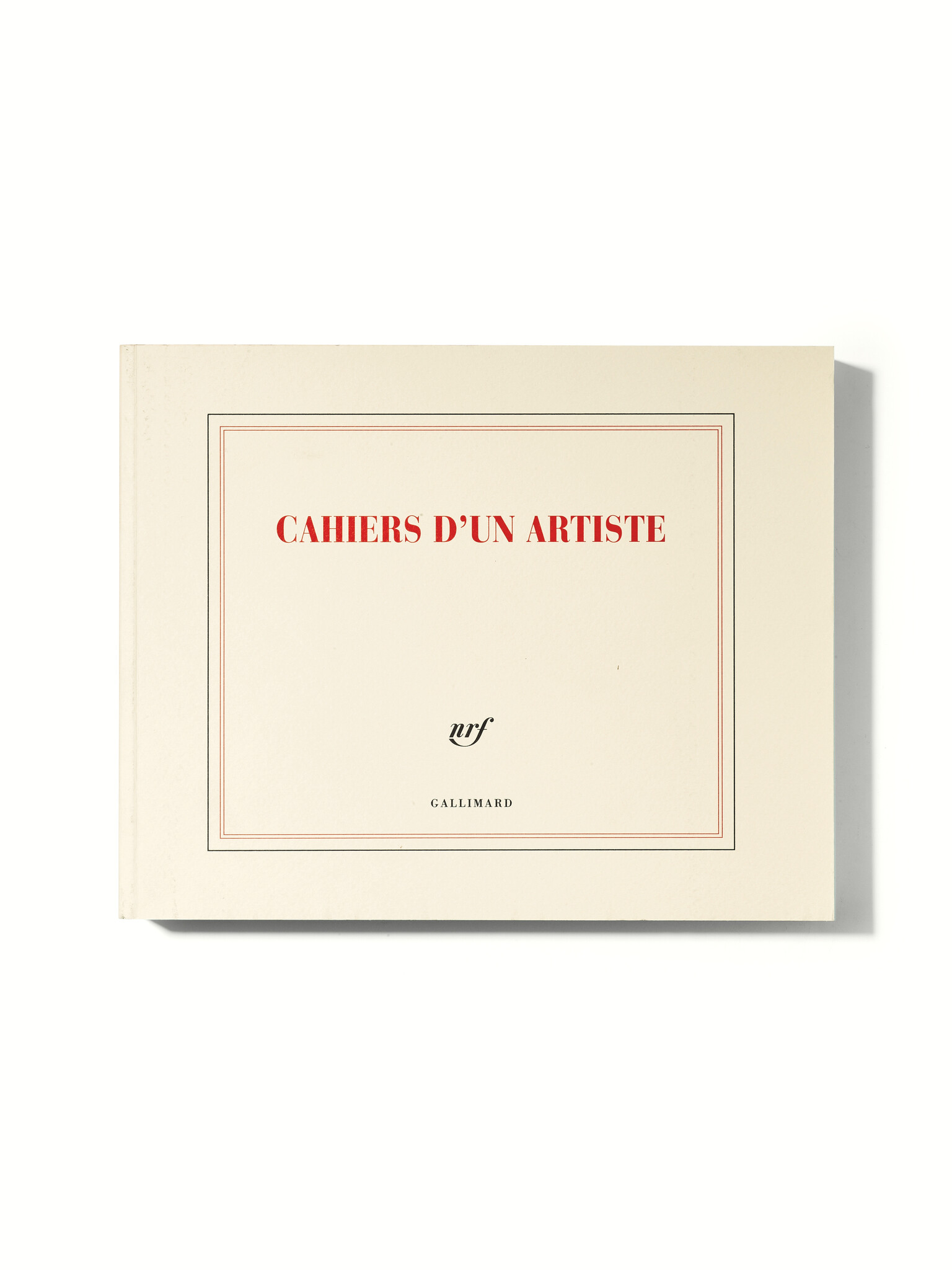 GALLIMARD Grosser Skizzenblock, CAHIERS D'UN ARTISTE