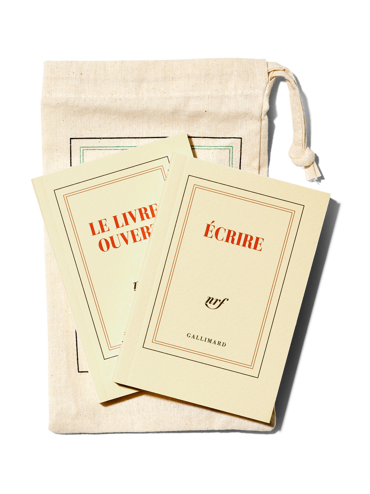 GALLIMARD Zwei Notizbücher in Baumwolltasche VOYAGES EXTRAORDINAIRES