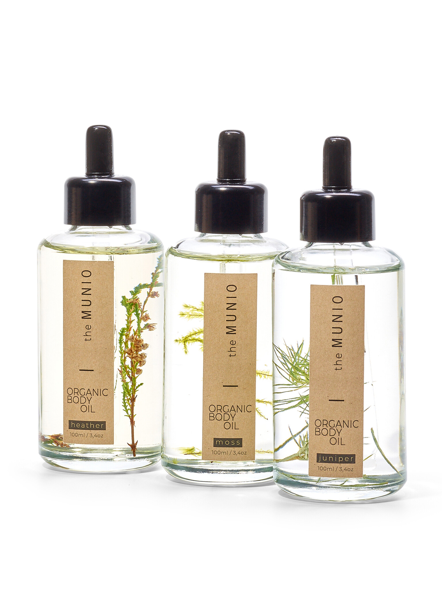 THE MUNIO Bio-Körperöl verschiedene Düfte