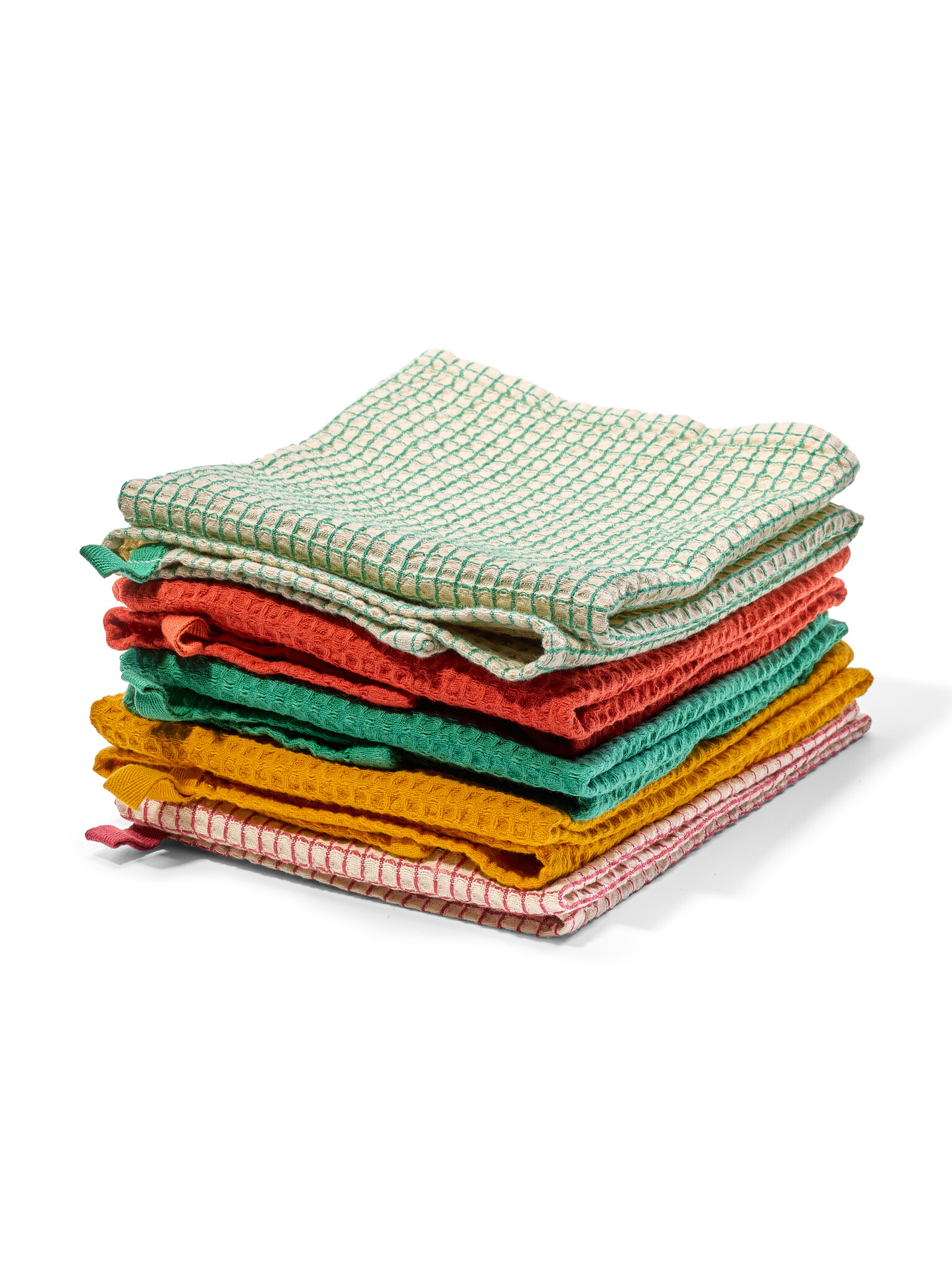 Geschirrtuch aus Waffelpiquet in verschiedenen Farben