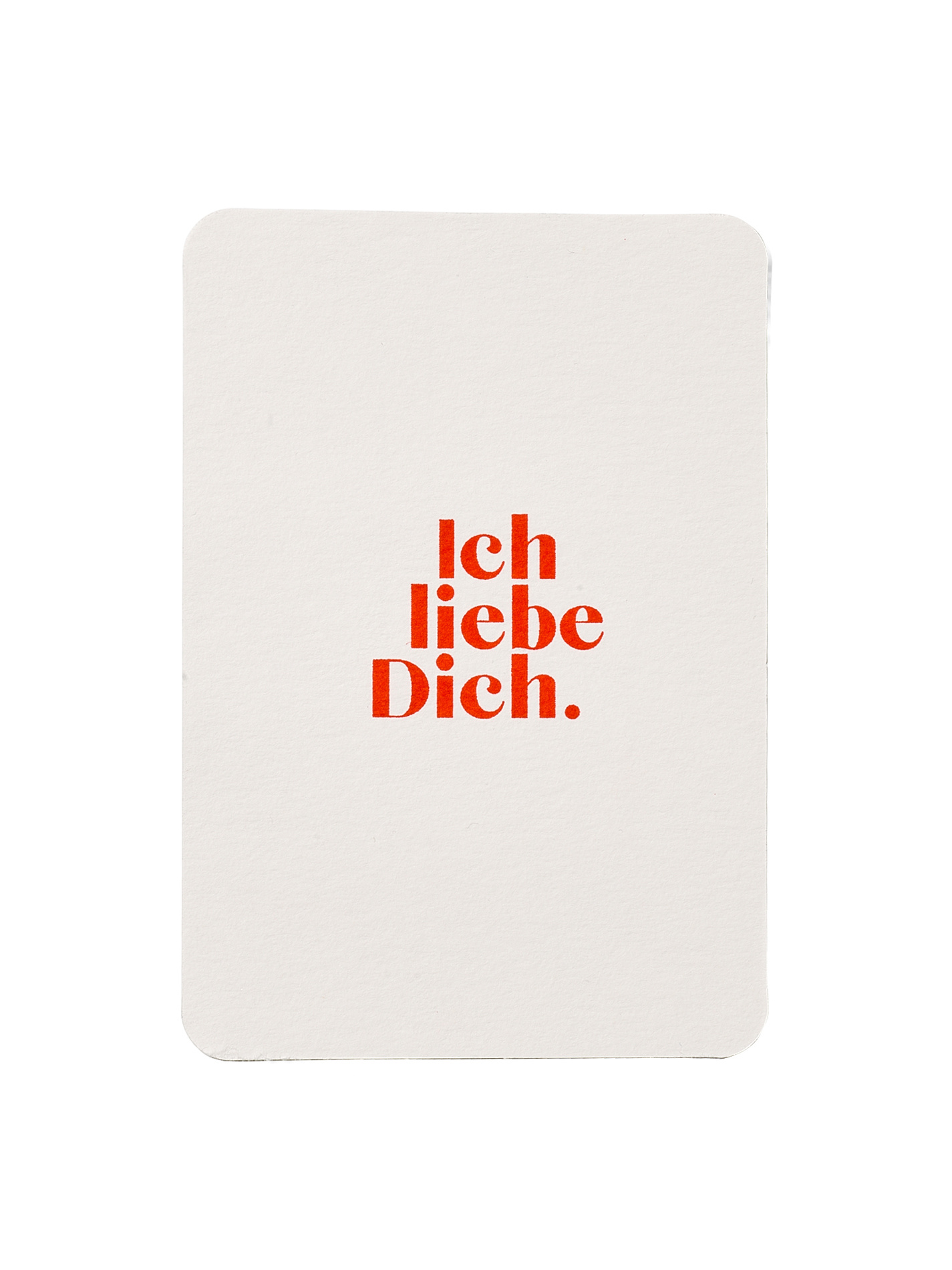 NOUVEL ÉTÉ RISO Postkarte, Ich liebe Dich