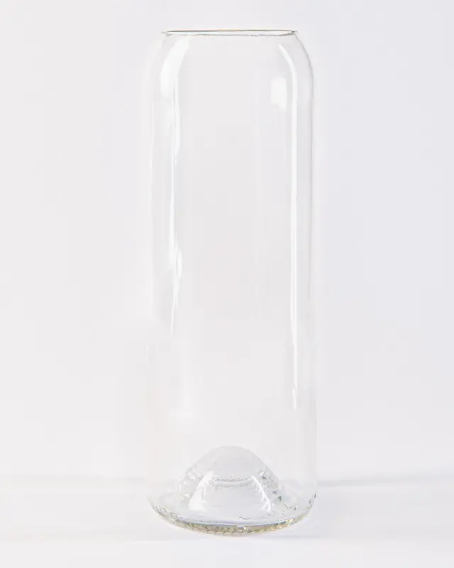 Upcycling Vase aus Weinflasche 1,5L transparent