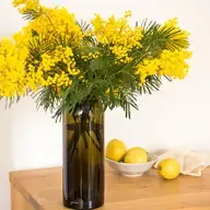 Upcycling Vase aus Weinflasche 75cl braun